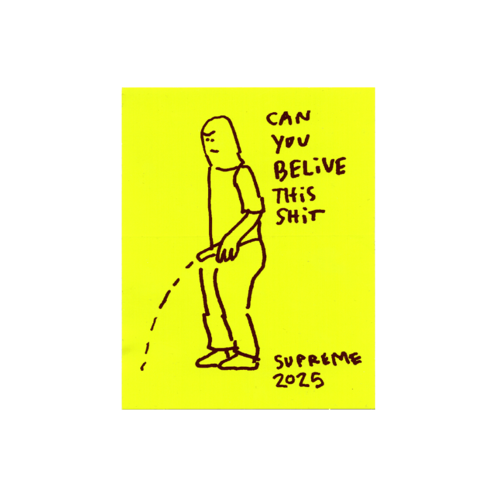 Supreme Supreme Can You Believe This Shit Sticker Yellow Size ONE SIZE - 1 Preview