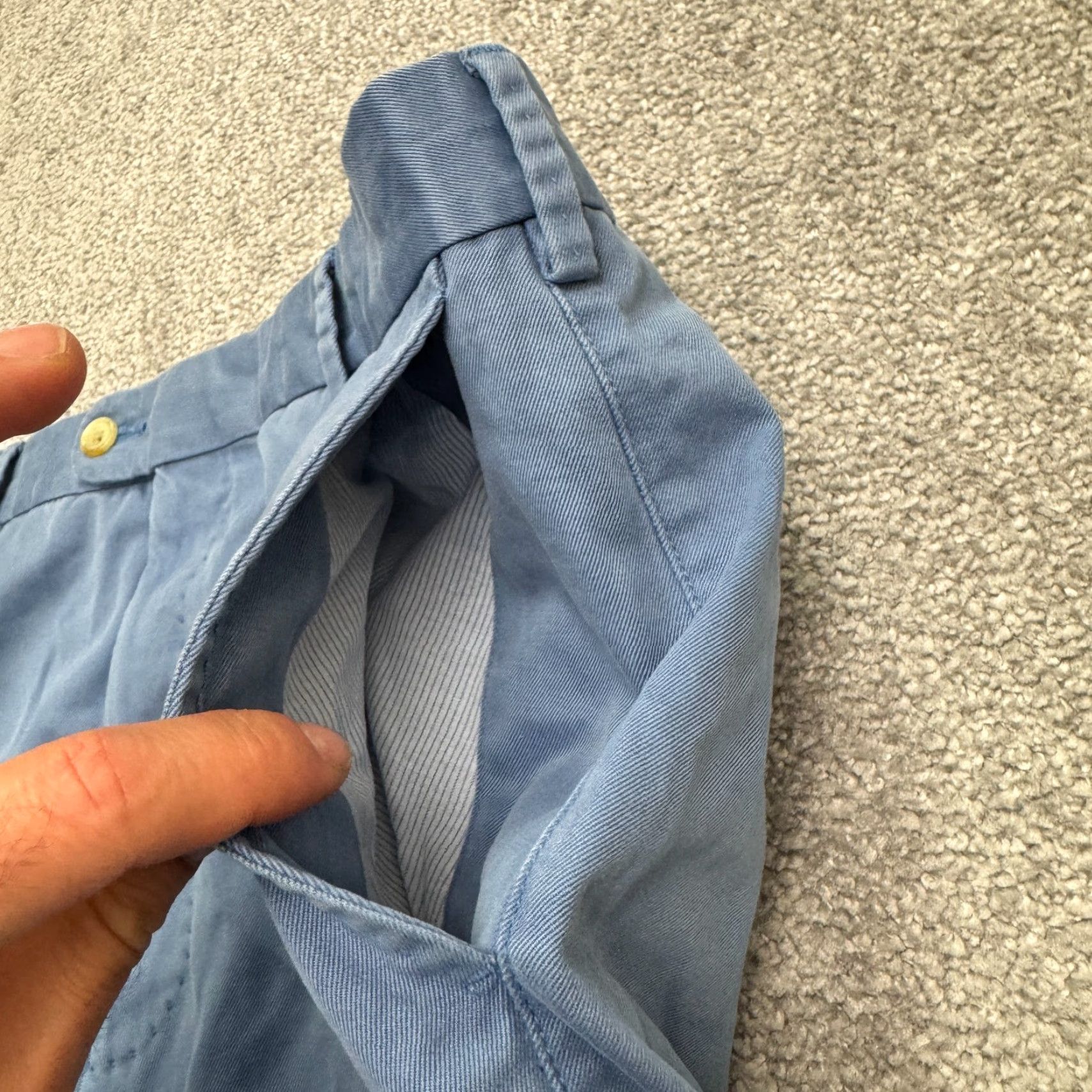 Peter Millar VINTAGE Peter Millar Men's Chino Pants Size 36 Blue Regular Fit Straight Leg Cotton Size US 36 / EU 52 - 5 Thumbnail