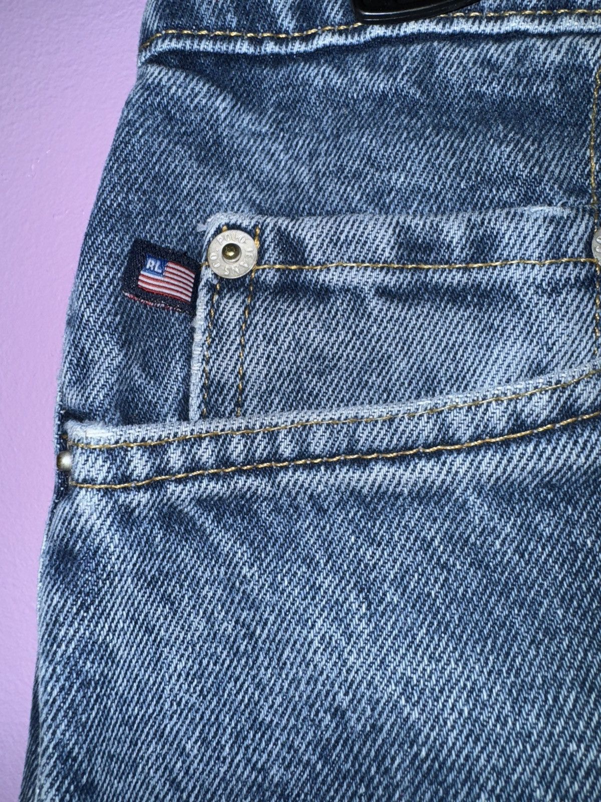 Polo Ralph Lauren × Ralph Lauren × Vintage Vintage Polo Ralph Lauren denim Size US 31 - 5 Thumbnail
