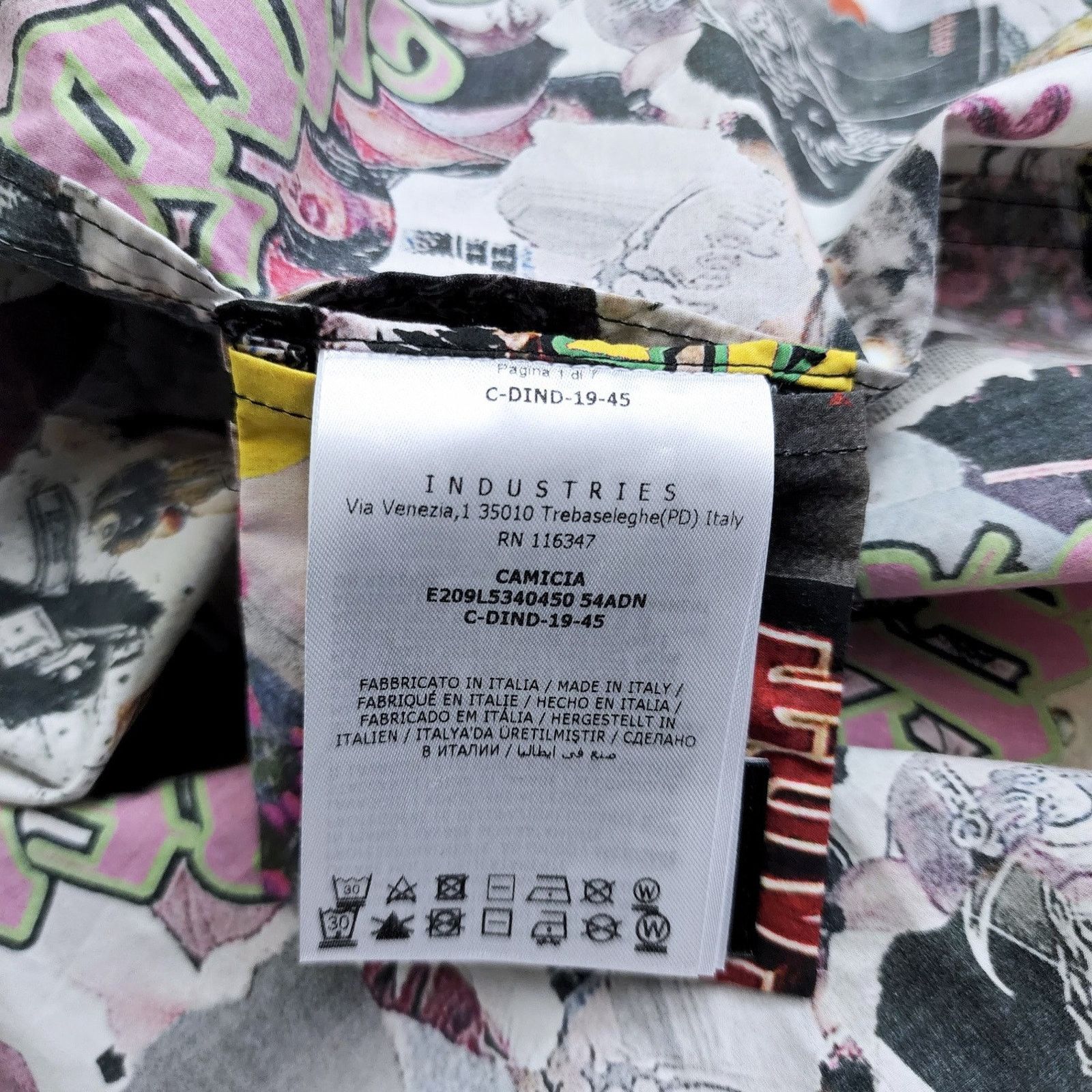 Moncler Moncler Genius x Palm Angels Graffiti Button-up Shirt size M Size US M / EU 48-50 / 2 - 9 Thumbnail