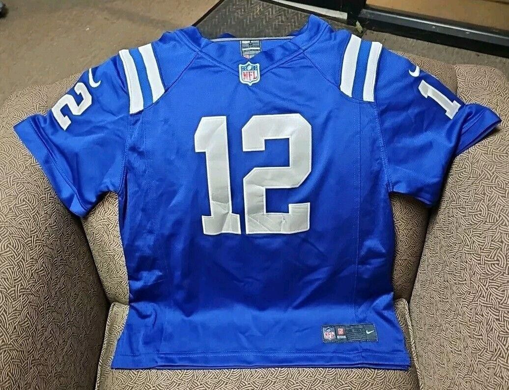 Nike Men's NFL Nike On Field Jersey #12 LUCK Size M V-Neck Size ONE SIZE - 1 Thumbnail