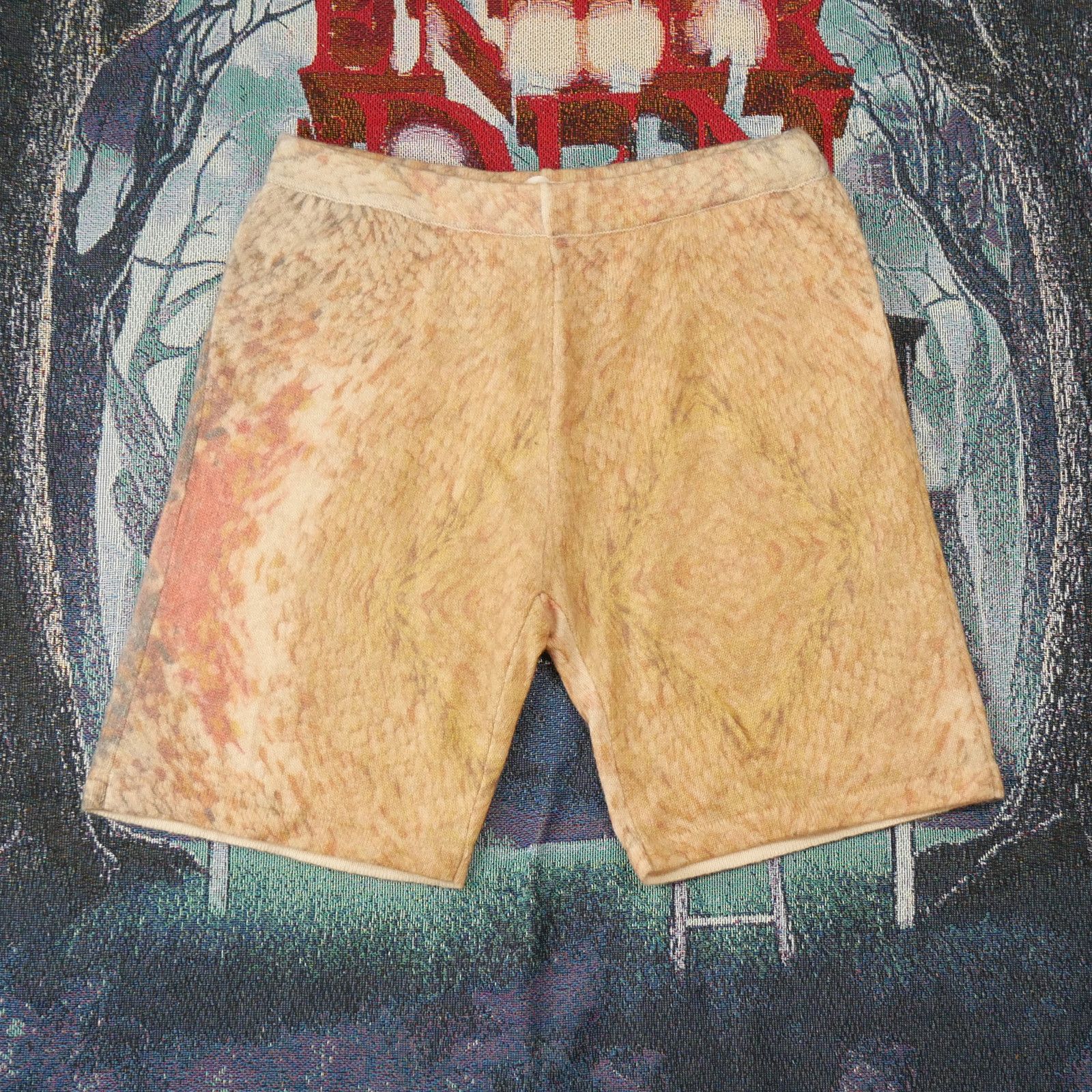 image of Stussy Wings Print Knit Shorts Size Large in Tan, Men's