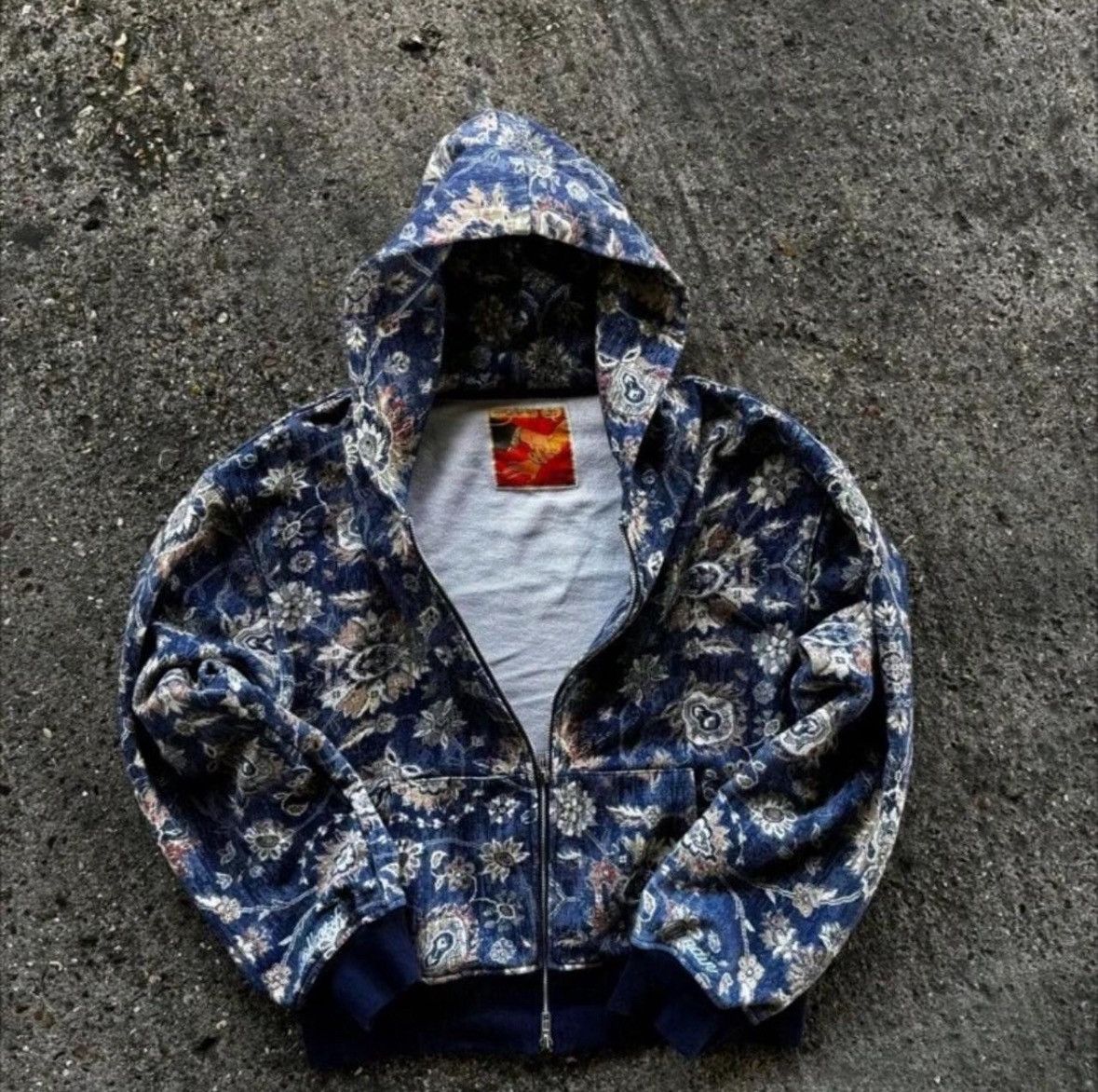 Other Blue paisley streetwear hoodie Size US L / EU 52-54 / 3 - 1 Thumbnail