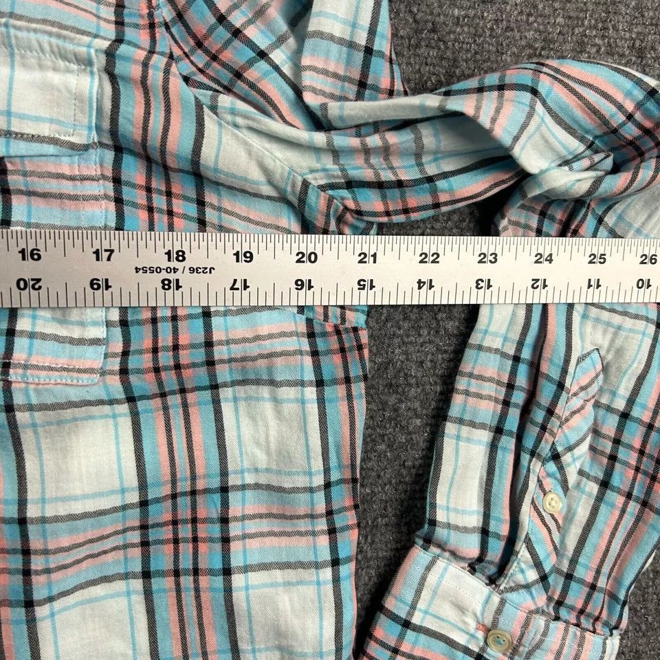 Talbots Talbots Top Womens Large Plaid Double Pockets Shirt Size L / US 10 / IT 46 - 3 Thumbnail