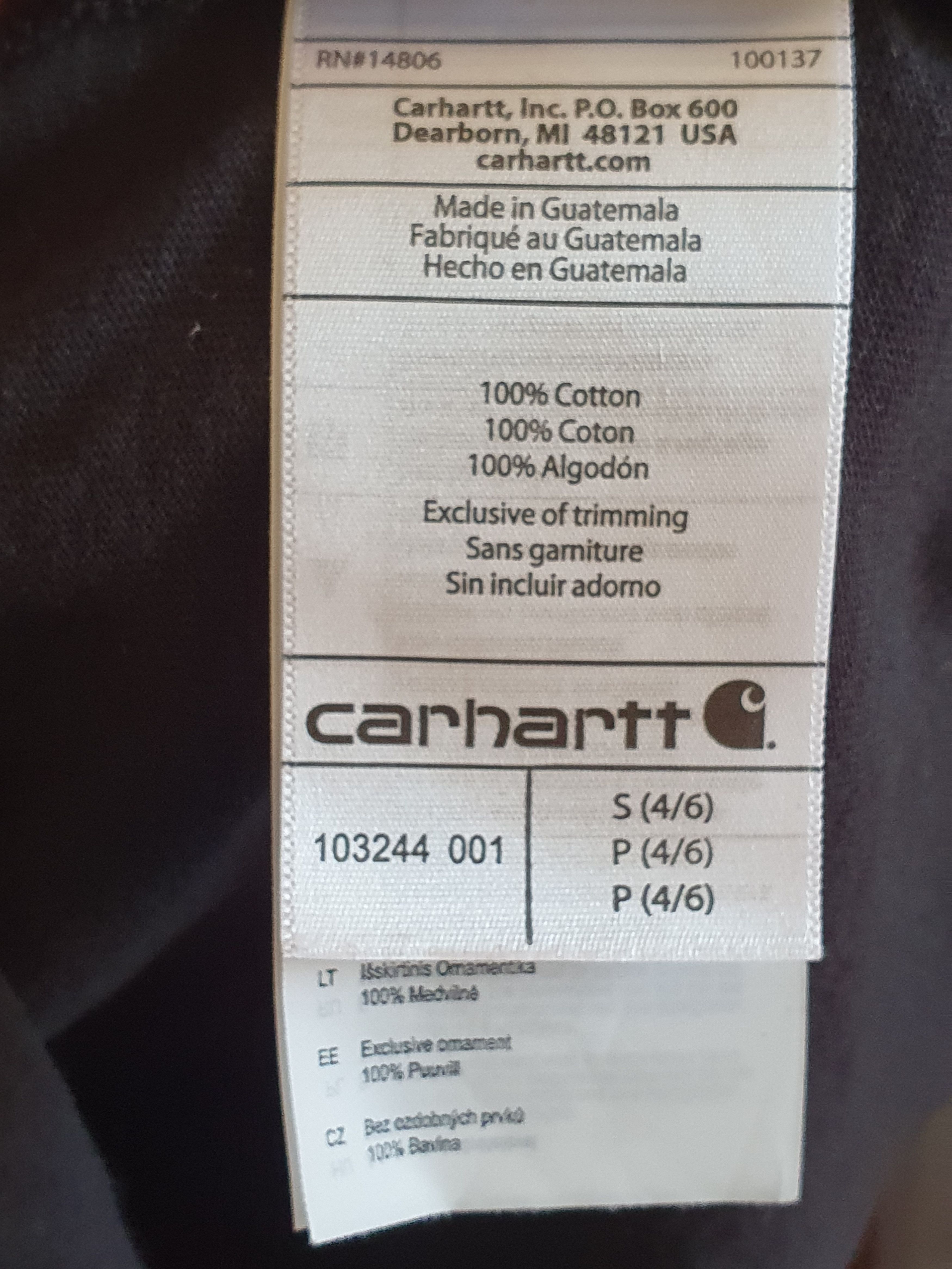 Carhartt Carhartt WK126 Workwear Pocket Long Sleeve T-shirt sz S Size US S / EU 44-46 / 1 - 5 Thumbnail