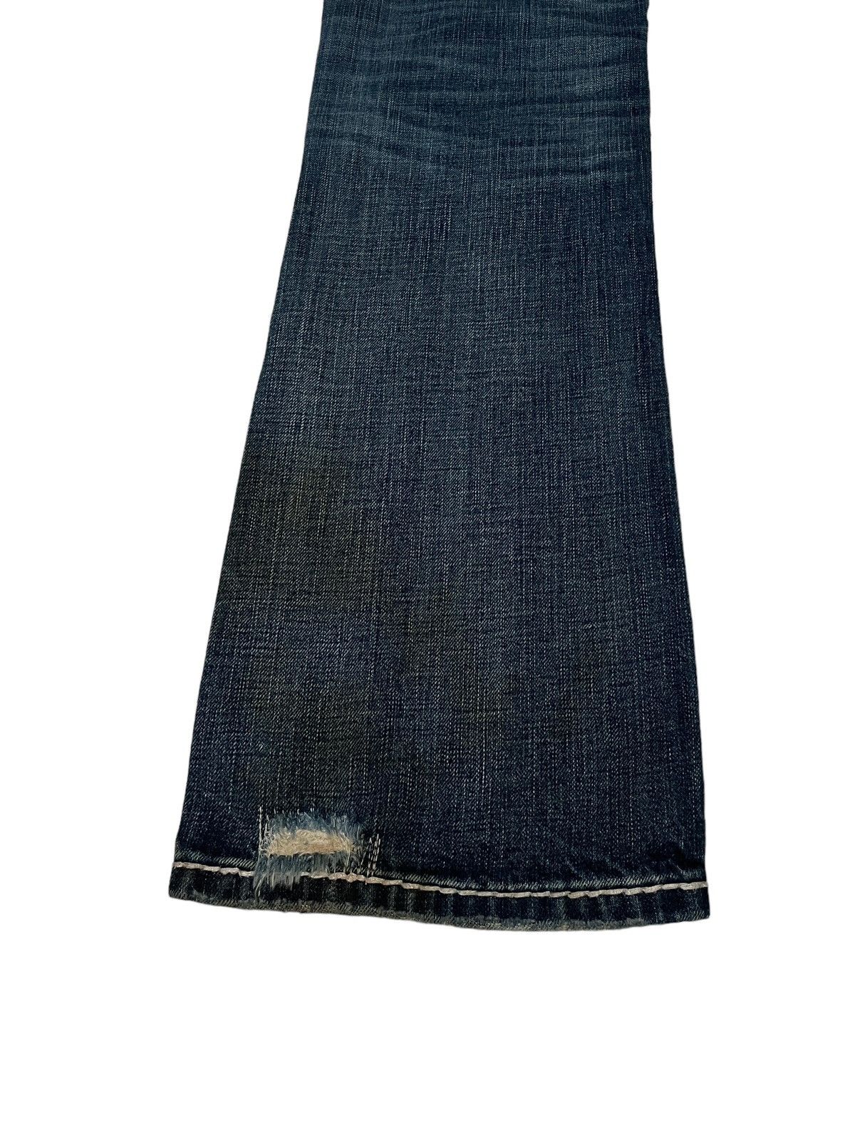 If Six Was Nine Rare Design Vintage Brand Rock Revival Ripped Jeans 2000s Size US 31 - 11 Thumbnail