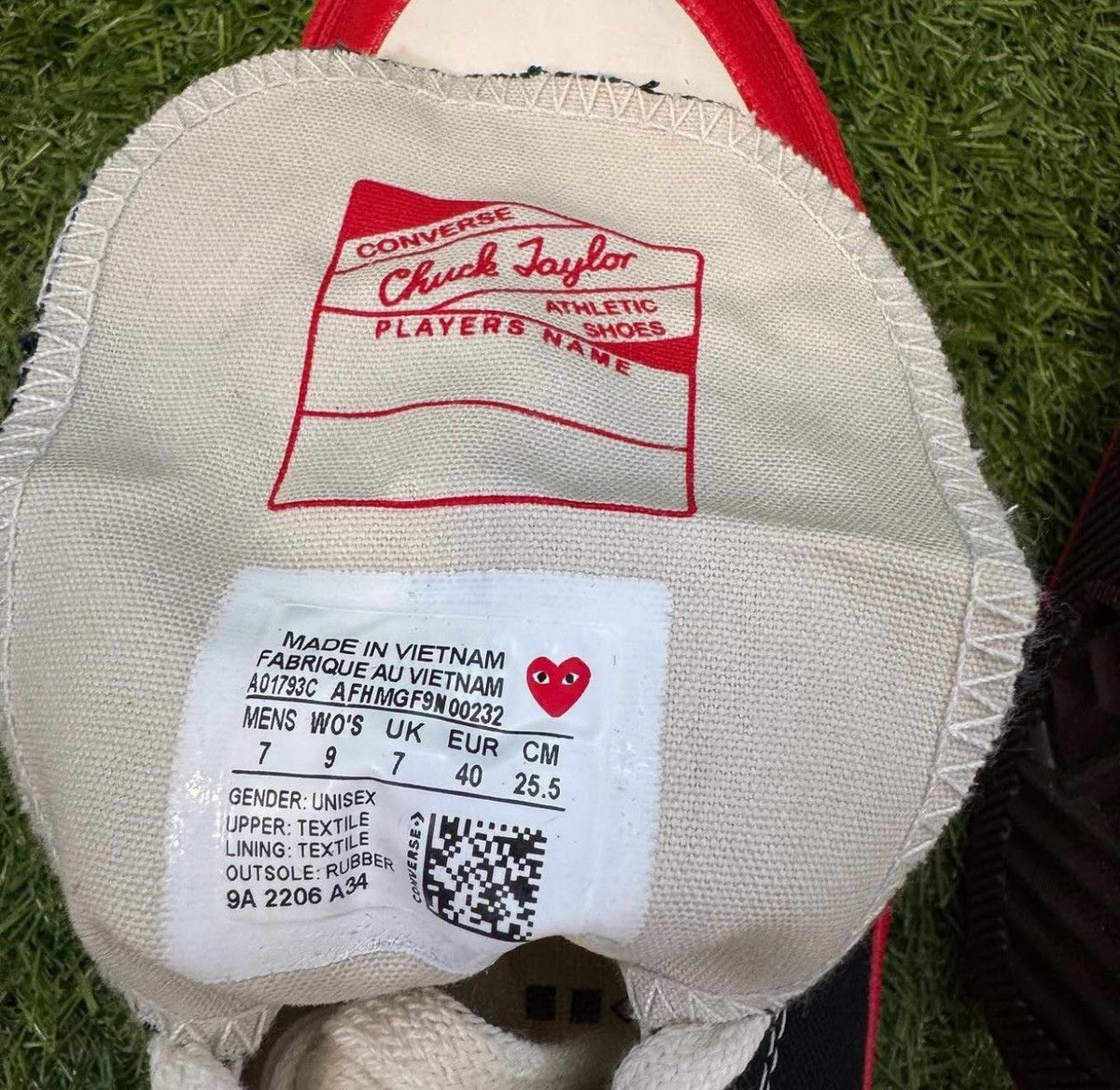 Comme des Garcons PLAY × Converse Converse x CDG chuck 70 Size US 7 / EU 40 - 6 Thumbnail