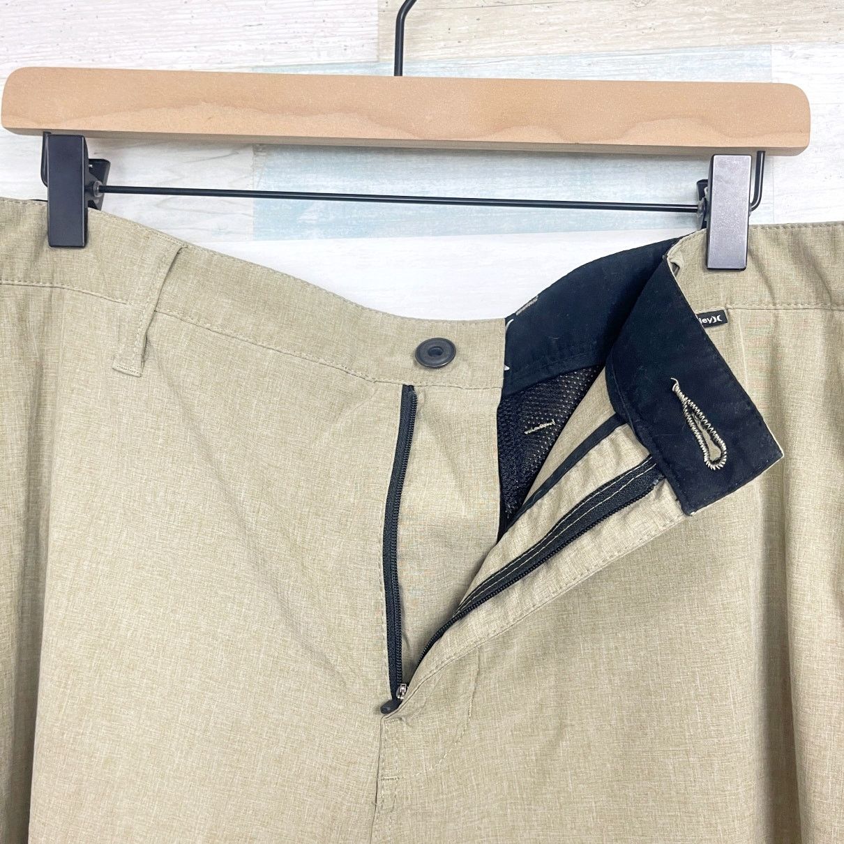 Hurley Hurley Phantom Walk Shorts Khaki Beige 9.5" Stretch Mens 40 Size US 40 / EU 56 - 3 Thumbnail