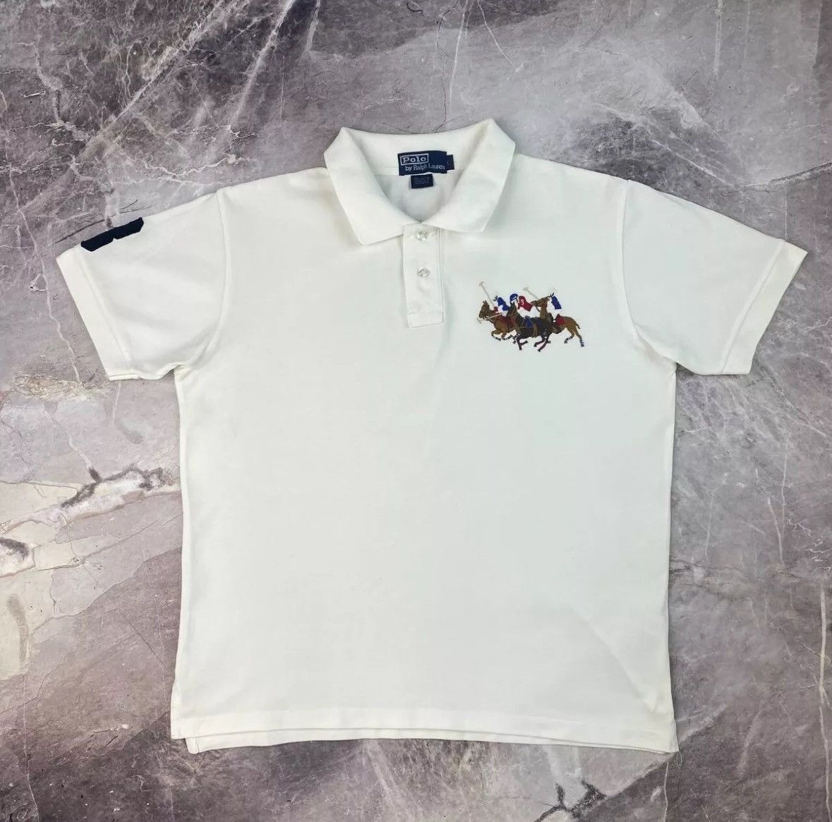 Designer × Polo Ralph Lauren POLO RALPH LAUREN Men's Classic Fit Triple Pony Embroidered Size US L / EU 52-54 / 3 - 7 Thumbnail