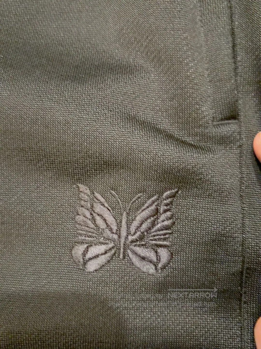 Needles Needles Black Butterfly Embroidered Sweatpants. Size US 28 / EU 44 - 1 Thumbnail
