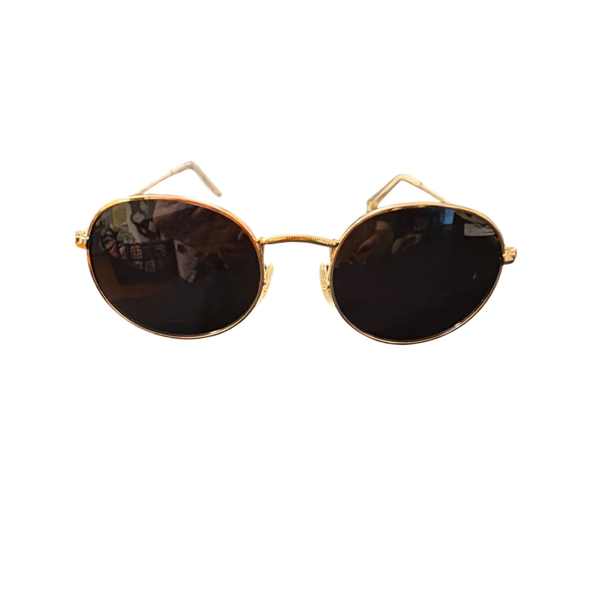 Other Wearme Pro Polarized Round Sunglasses Gold Frame Black Lens Size ONE SIZE - 2 Thumbnail