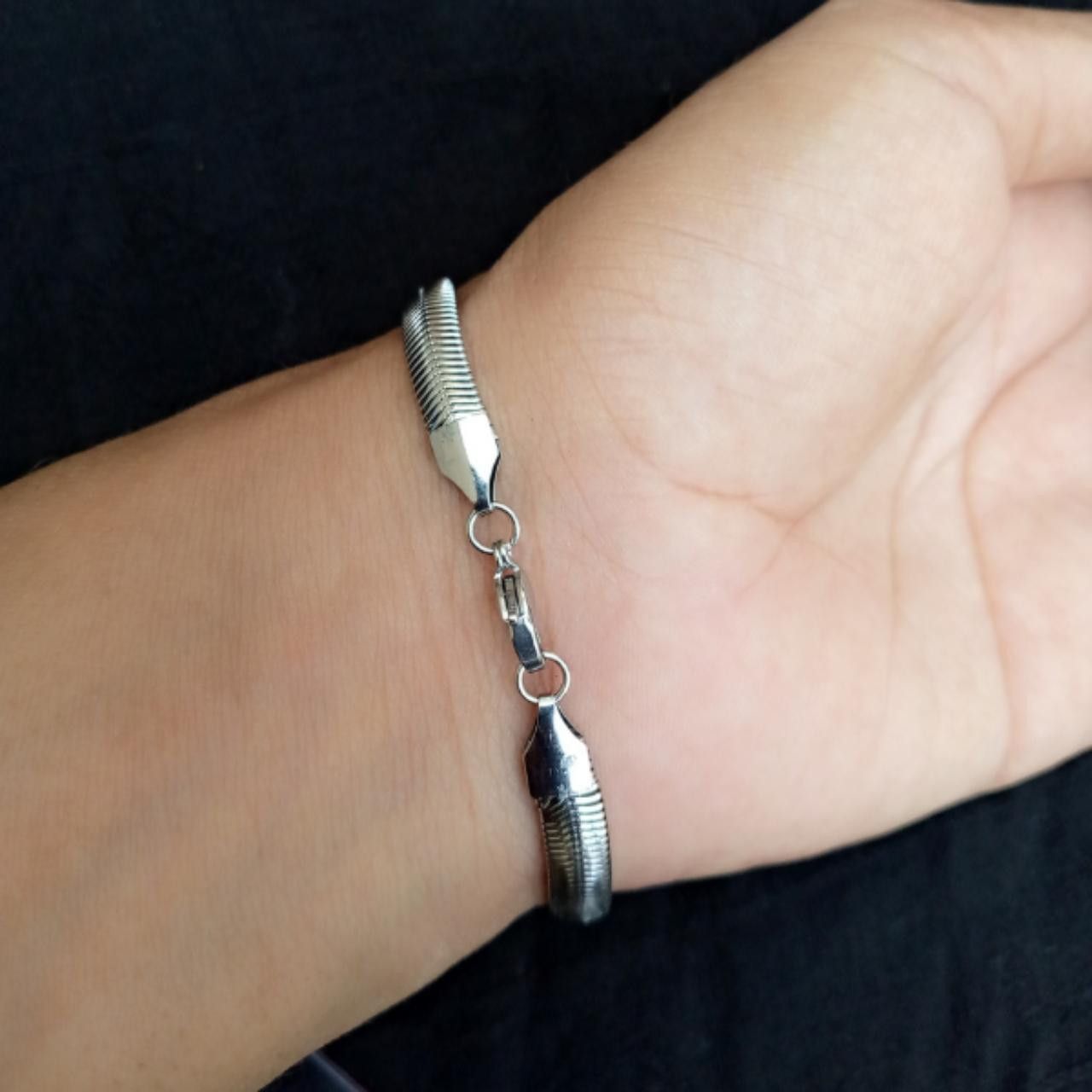 Other Retro Silver Color Metal Bracelet Size ONE SIZE - 3 Thumbnail
