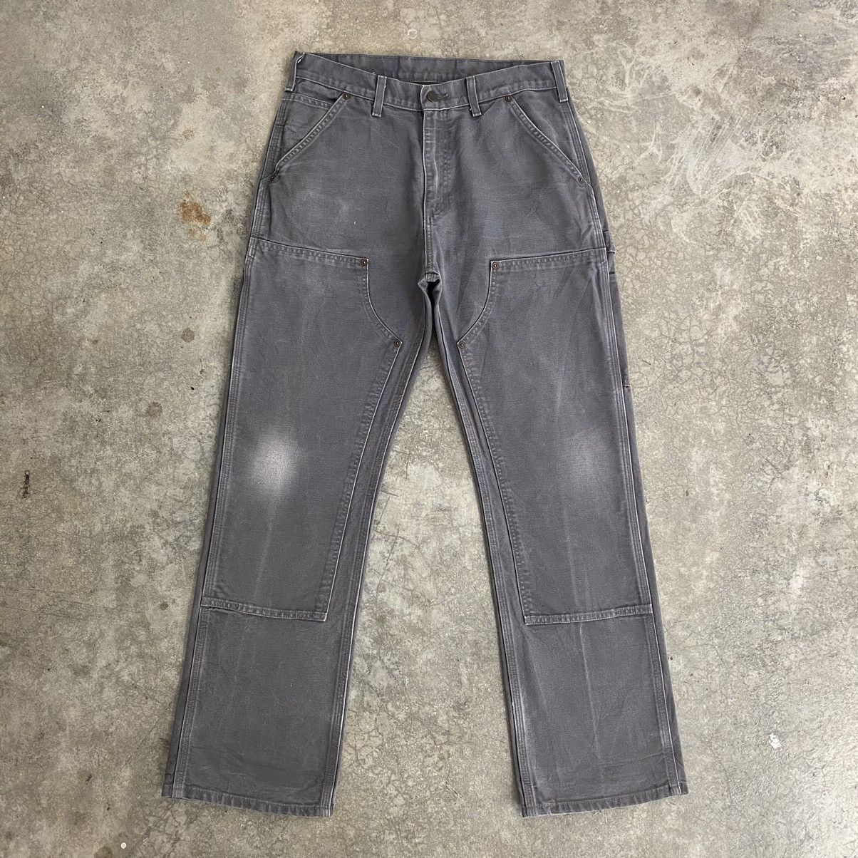 Carhartt × Vintage Vintage Carhartt Double Knee Gravel Grey Carpenter Pants Size US 32 / EU 48 - 3 Thumbnail
