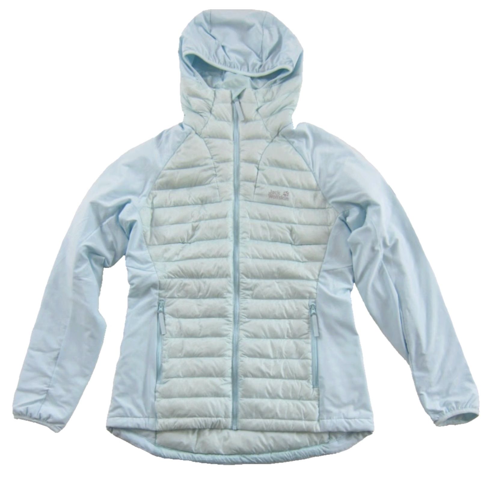 Jack Wolfskin Jack Wolfskin Light Blue Quilted Hooded Puffer Jacket Women M Down 700 Feather Blues Size M / US 6-8 / IT 42-44 - 2 Thumbnail