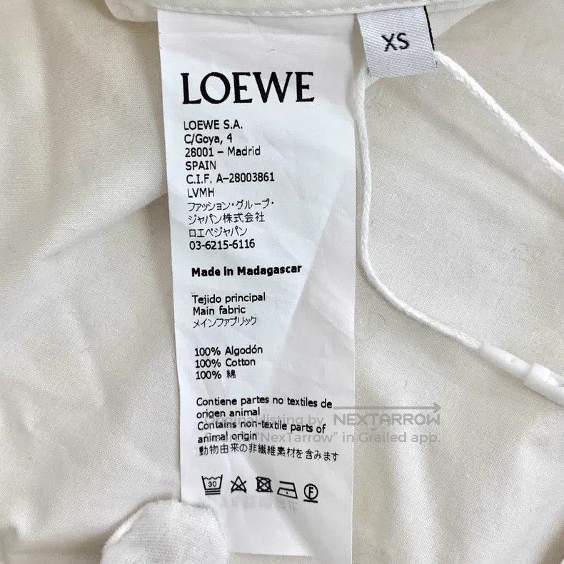 Loewe Loewe Color-blocked logo embroidered cotton long-sleeve sh Size XS / US 0-2 / IT 36-38 - 6 Thumbnail