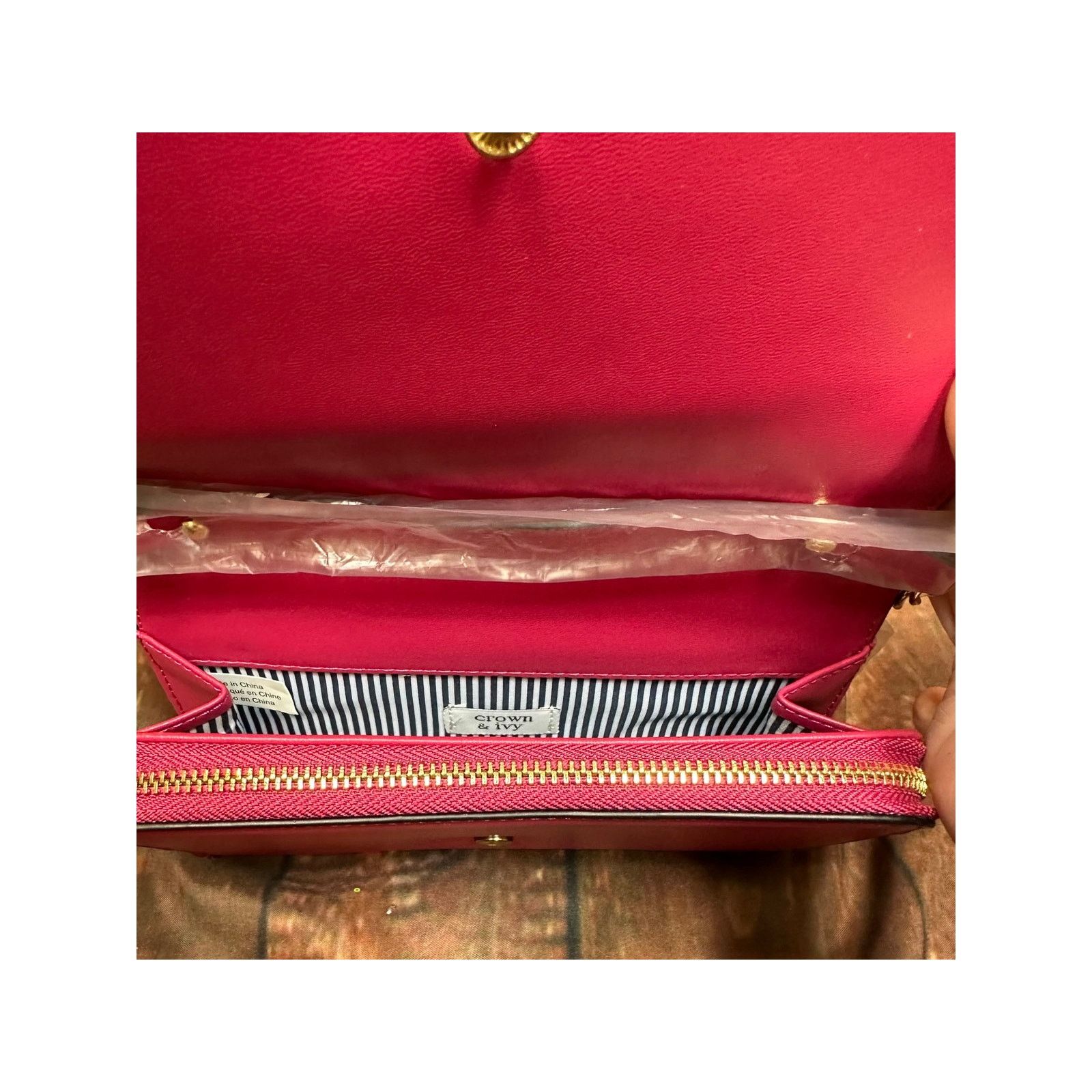 Other Crown & Ivy Darci Crossbody Bag- Cranberry Size ONE SIZE - 13 Thumbnail