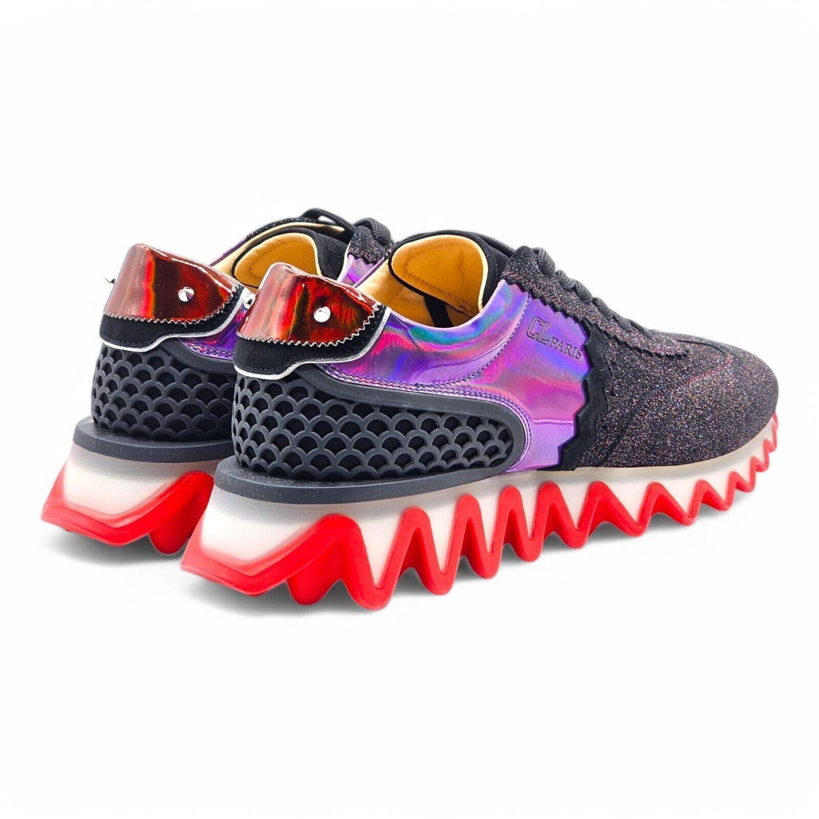 Christian Louboutin Loubishark Glitter Iridescent Sneakers - EU 42.5 / US 9.5 Size US 9.5 / EU 42-43 - 3 Thumbnail
