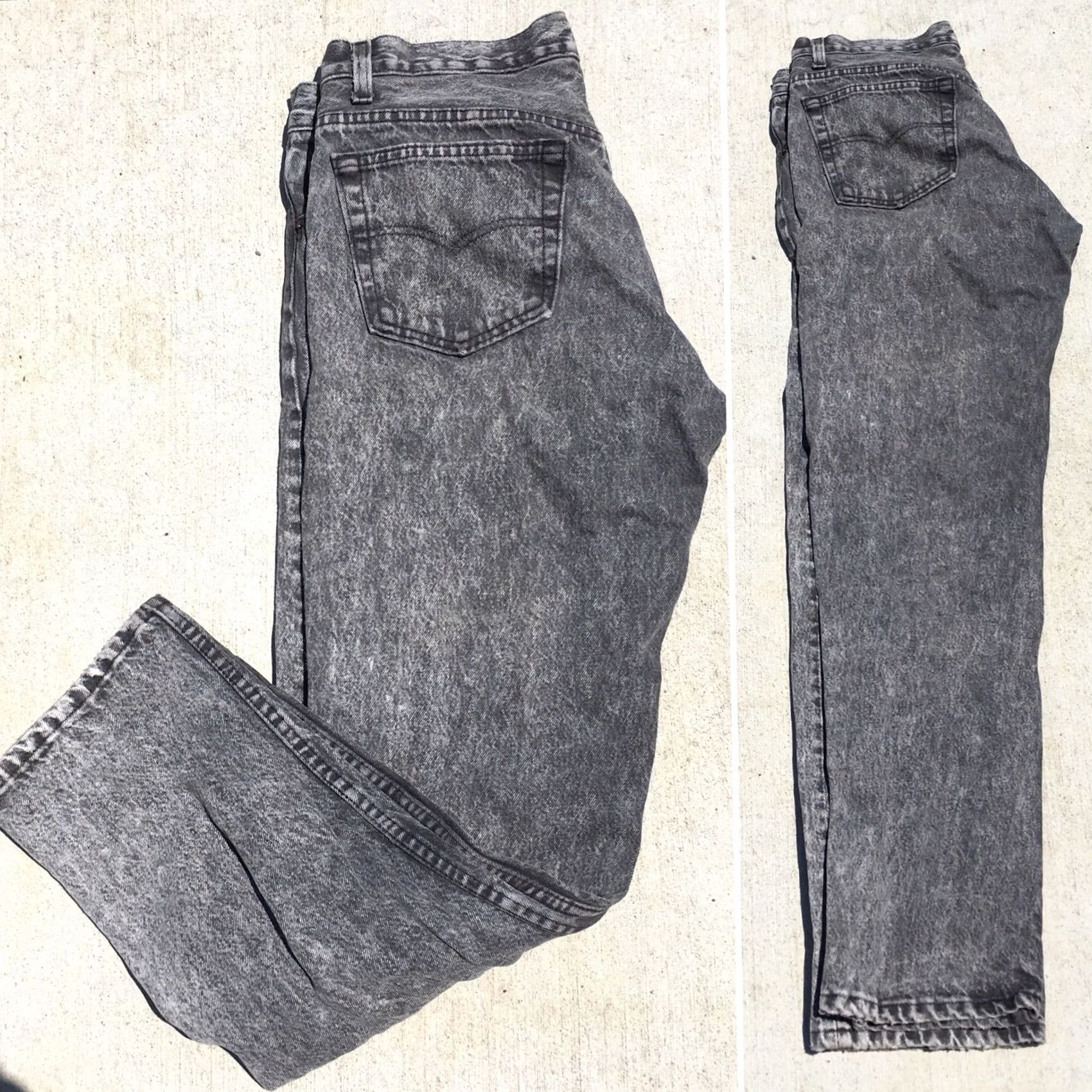 Vintage VINTAGE Levi’s 501 Jeans Button Fly Black Acid Wash USA 34 30 Measure 33 30 Denim Jeans 1980s Levis Mens Women Size US 33 - 6 Thumbnail
