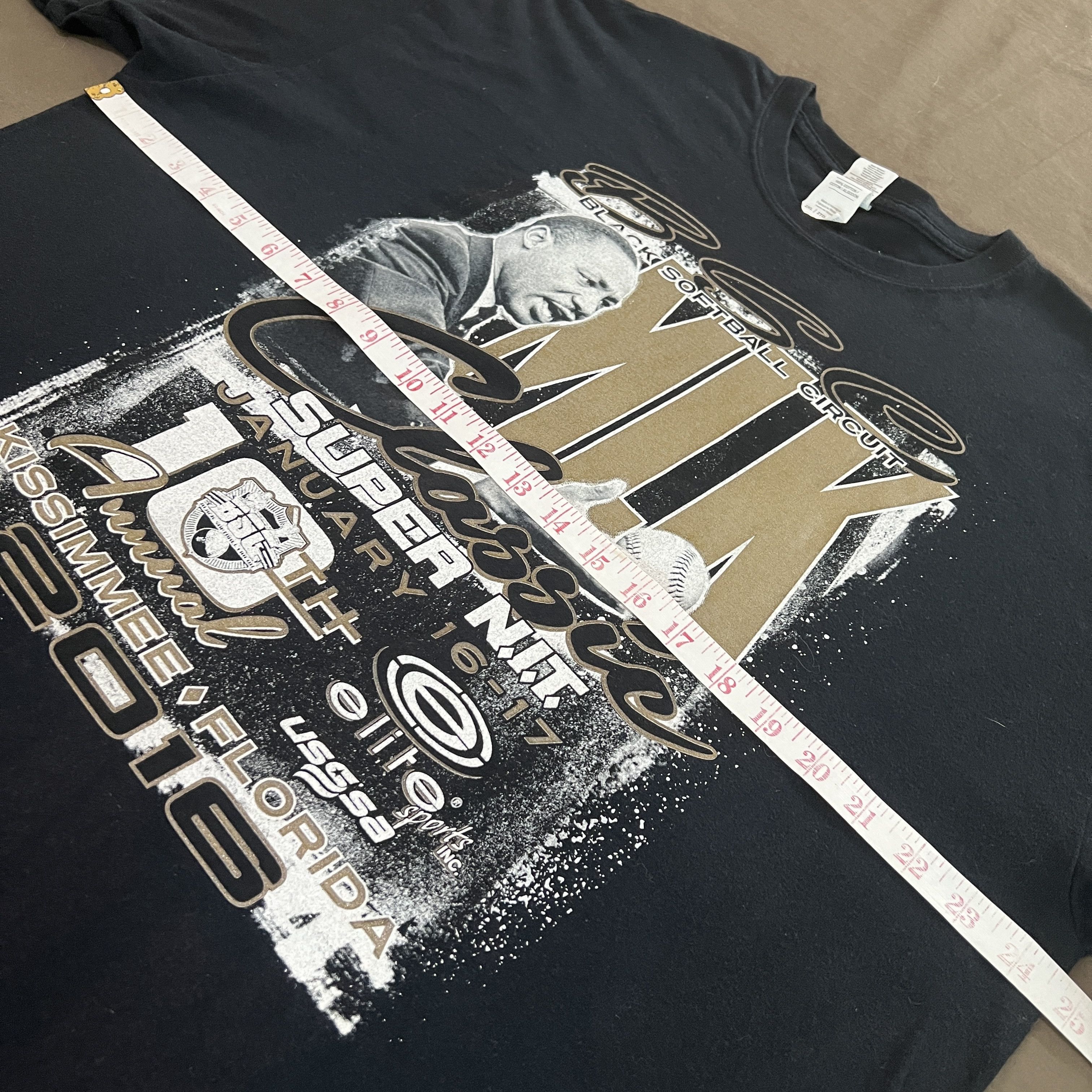 Rap Tees Martin Luther King MLK black softball circuit Promo Tee 2XL Size US XXL / EU 58 / 5 - 9 Thumbnail