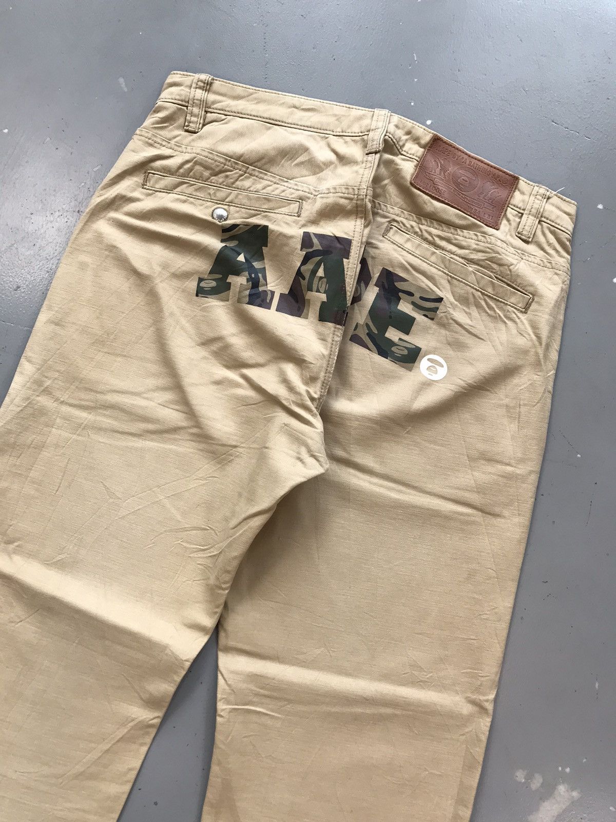 Aape × Vintage Vintage aape army printed straight fit denim Size US 34 / EU 50 - 10 Thumbnail