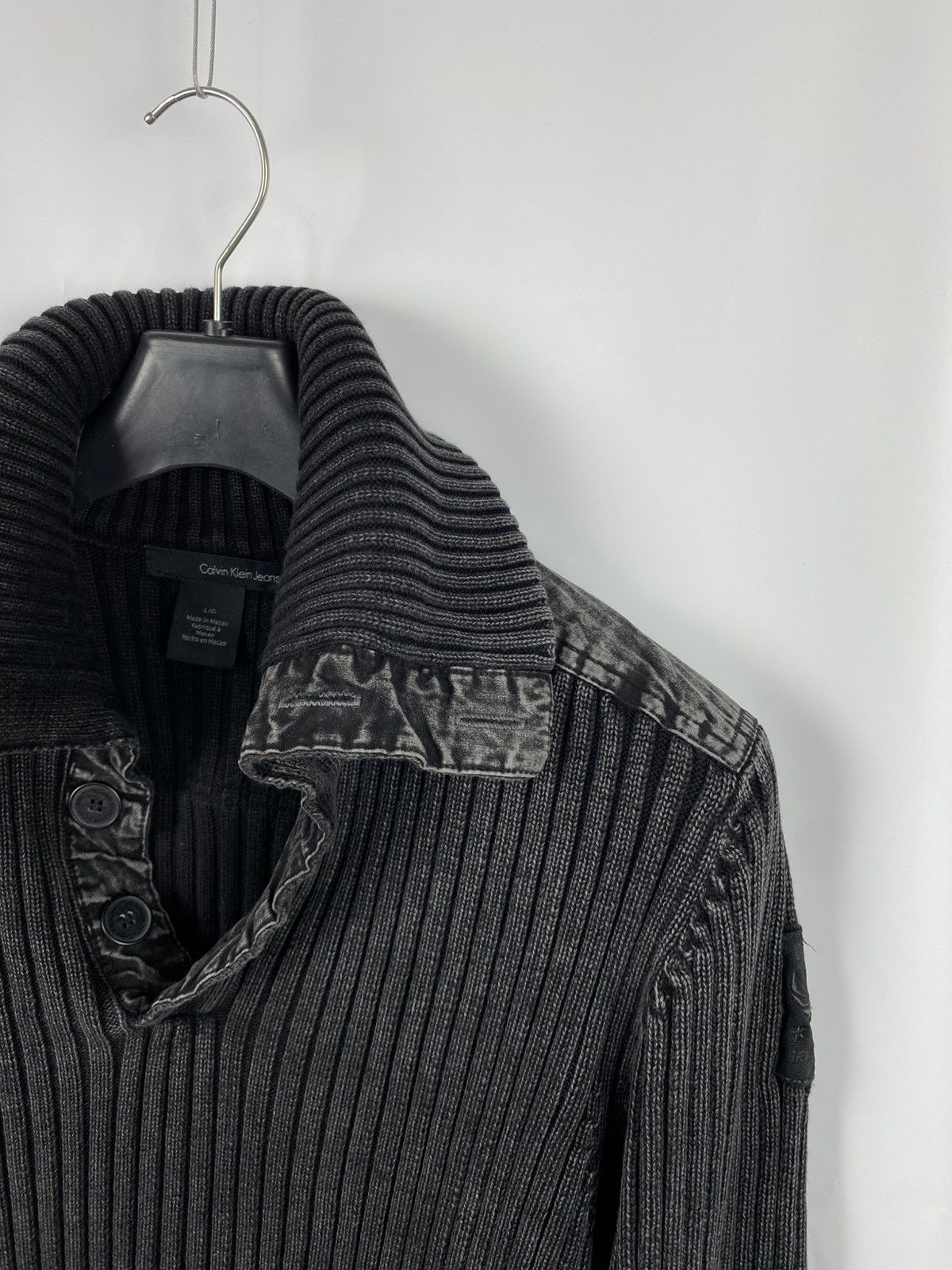 Calvin Klein Calvin Klein Frozen Dye Structured Sweater Cotton Men size L Size US L / EU 52-54 / 3 - 3 Thumbnail