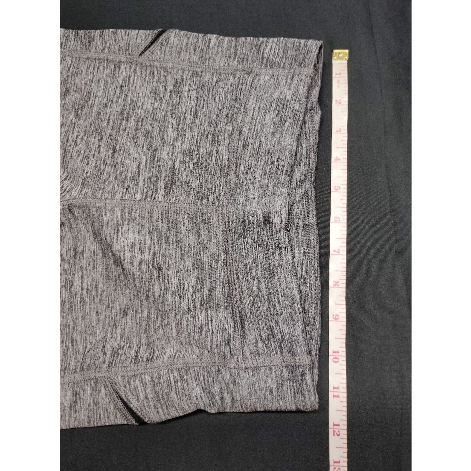 Champion Champion Gray Heather Leggings with Black Contrast Panels Size 22" - 4 Thumbnail