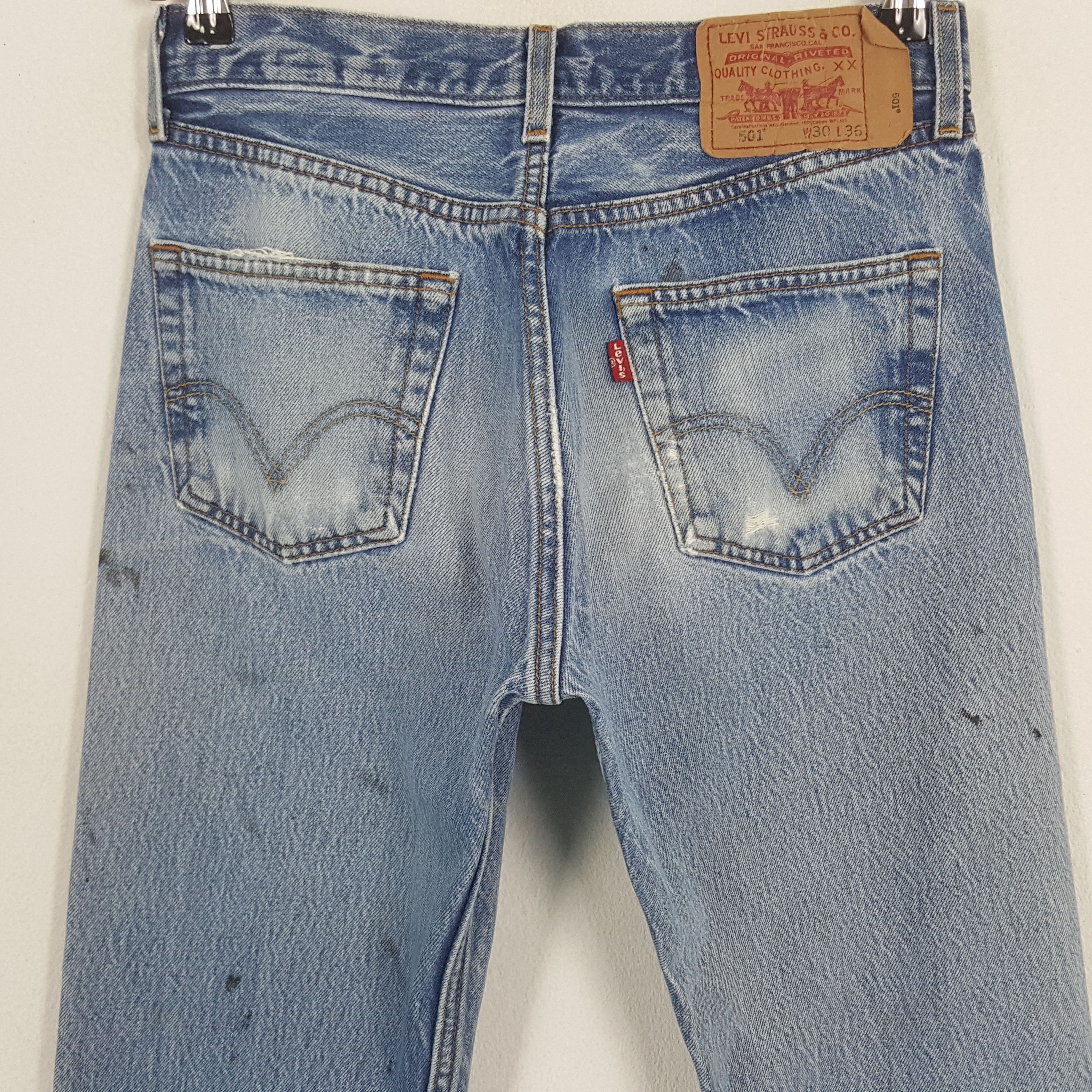 Levi's × Vintage Vintage Levi's 501 American Distressed Denim Jeans Size US 28 / EU 44 - 5 Thumbnail