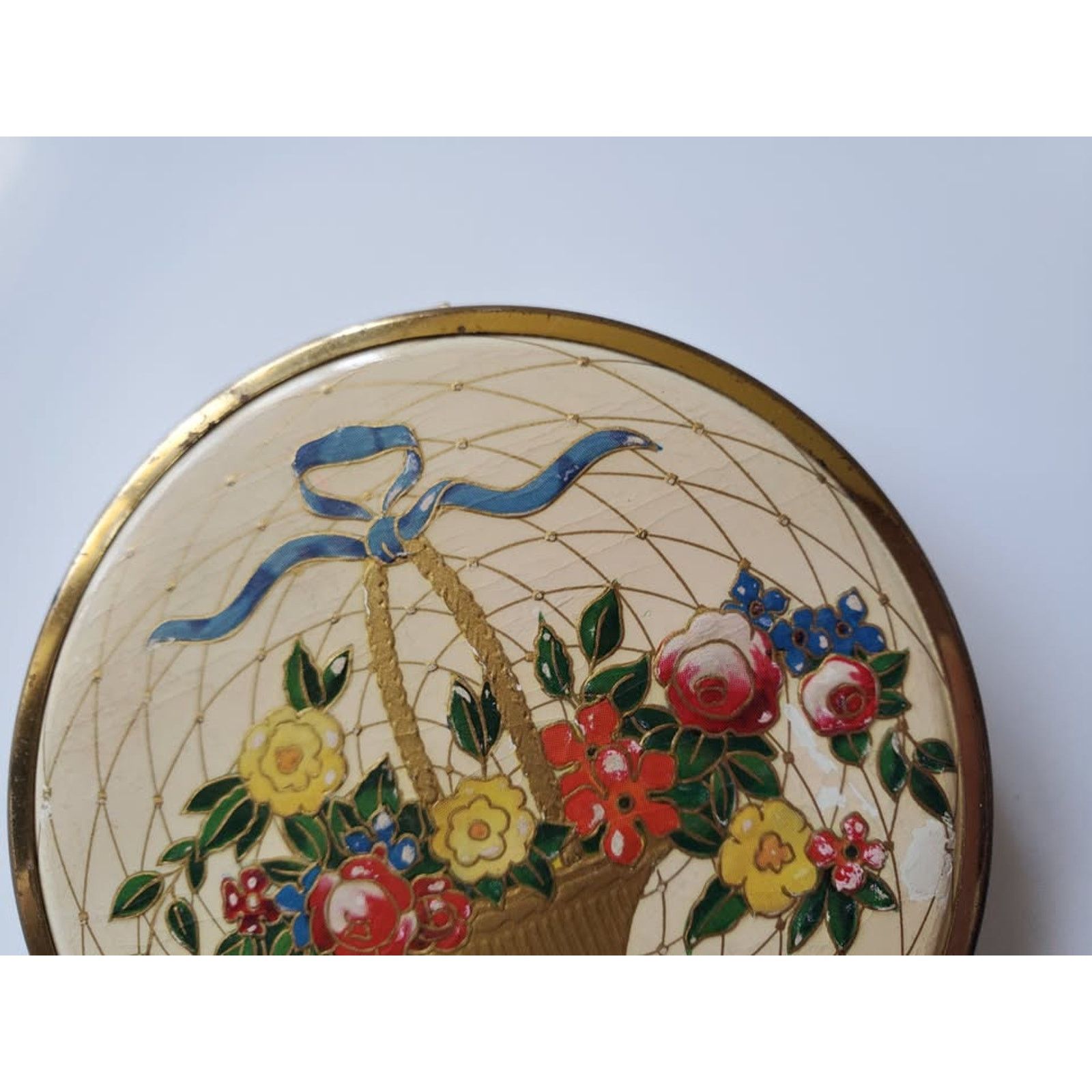 Other Vintage Houbigant Floral Basket Compact Size ONE SIZE - 3 Thumbnail