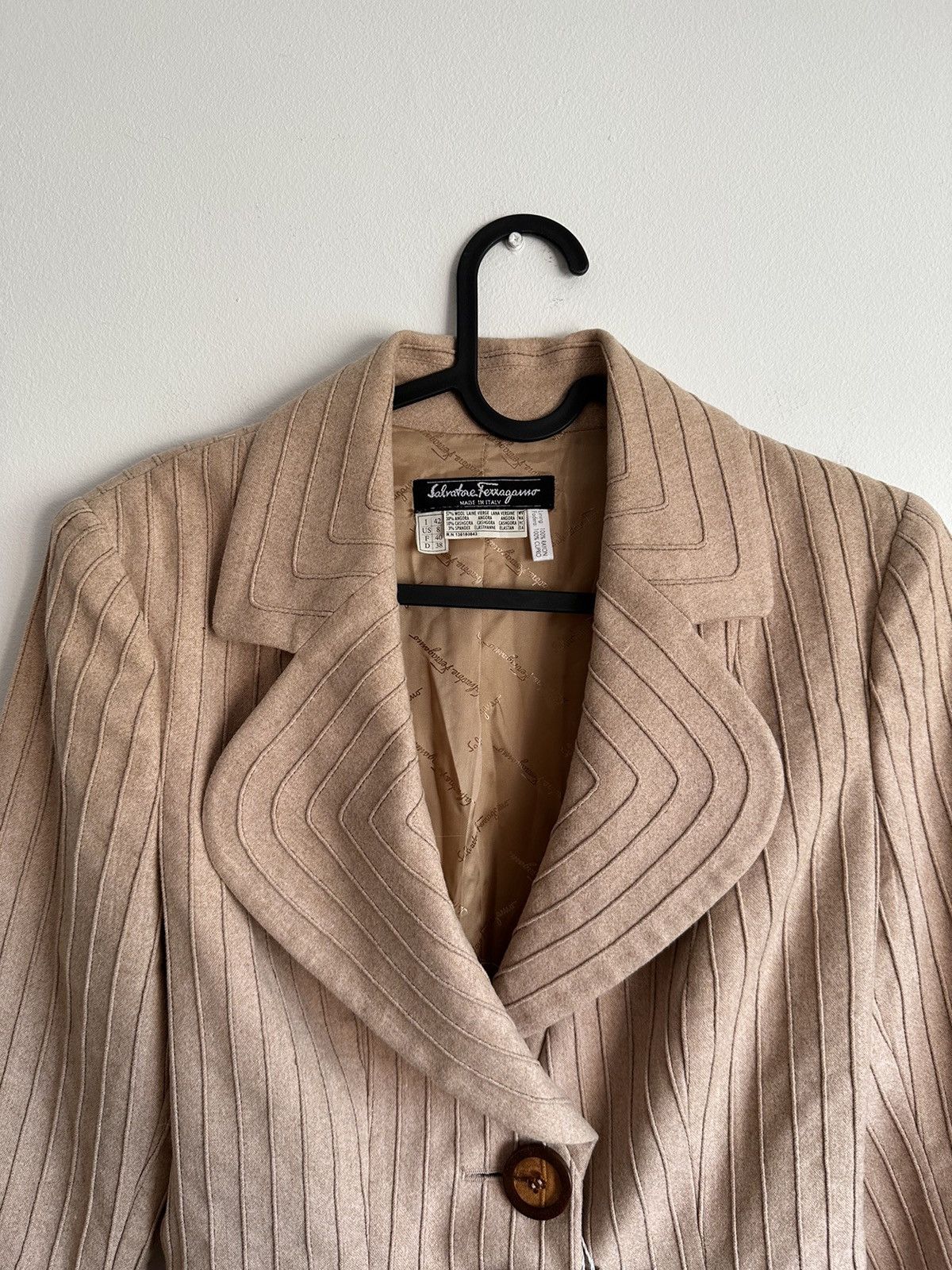 Designer × Salvatore Ferragamo Salvatore Ferragamo New Wool blazer luxury Old money Size M / US 6-8 / IT 42-44 - 3 Thumbnail