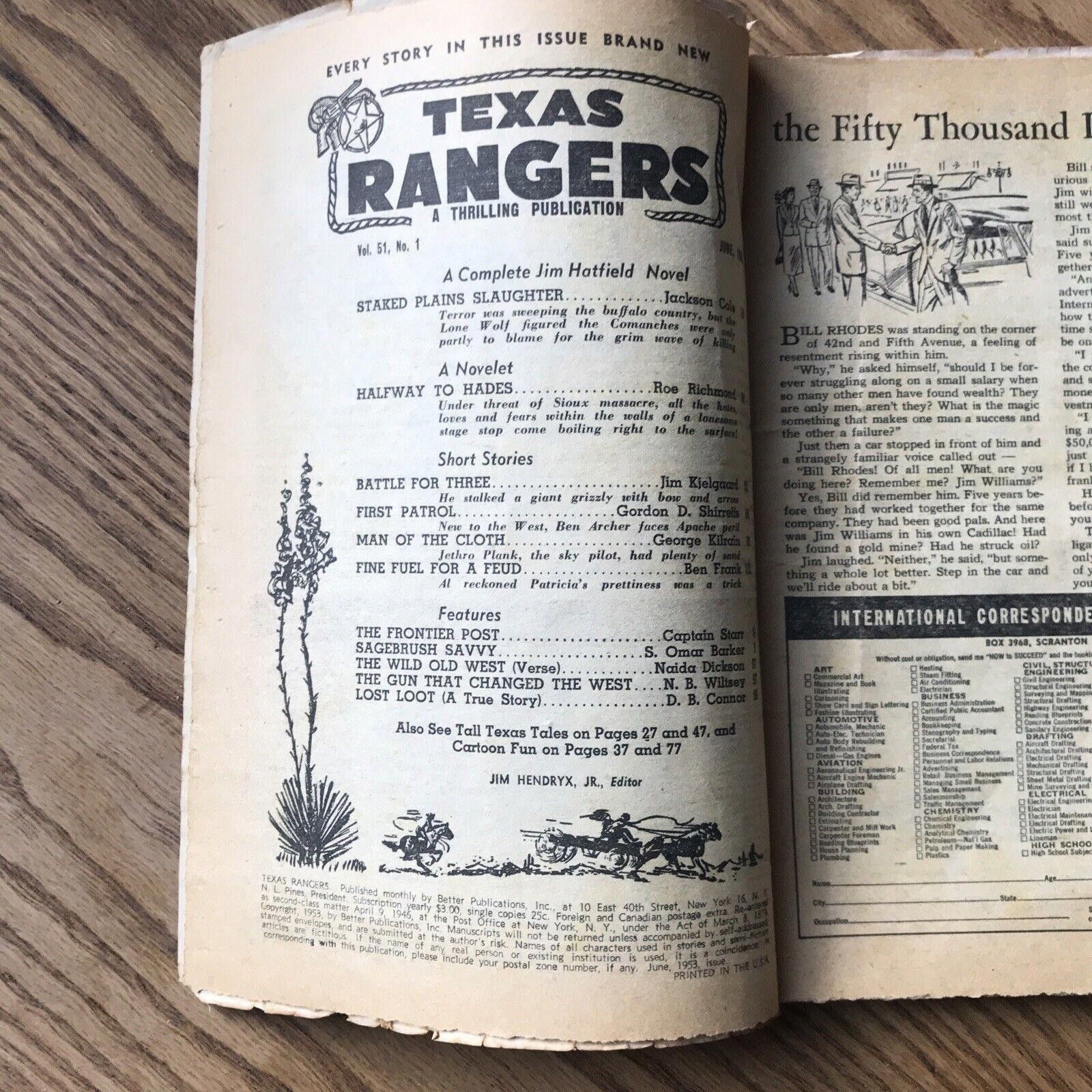 Designer Texas Rangers Magazine - June 1953 Size ONE SIZE - 7 Thumbnail
