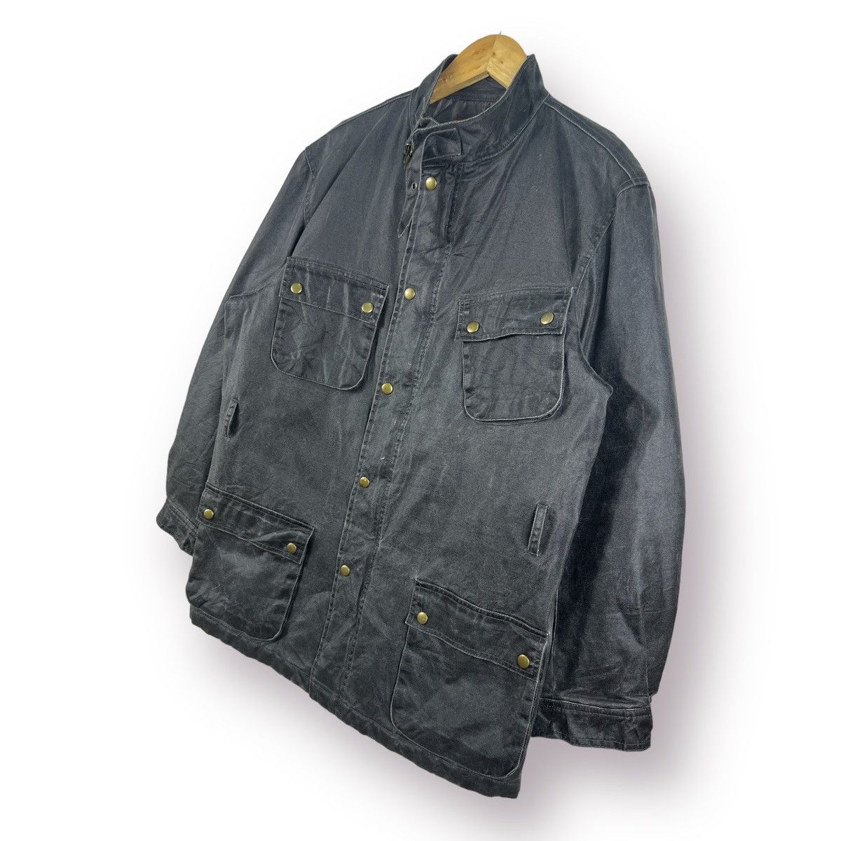 Japanese Brand 🔥 RAGFAIR M65 MILITARY MINIMALIST STYLE BELT WAX COAT - M Size US L / EU 52-54 / 3 - 3 Thumbnail