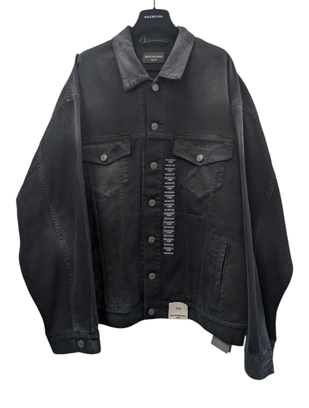 Balenciaga Balenciaga denim jacket with stickers Size US S / EU 44-46 / 1 - 1 Thumbnail