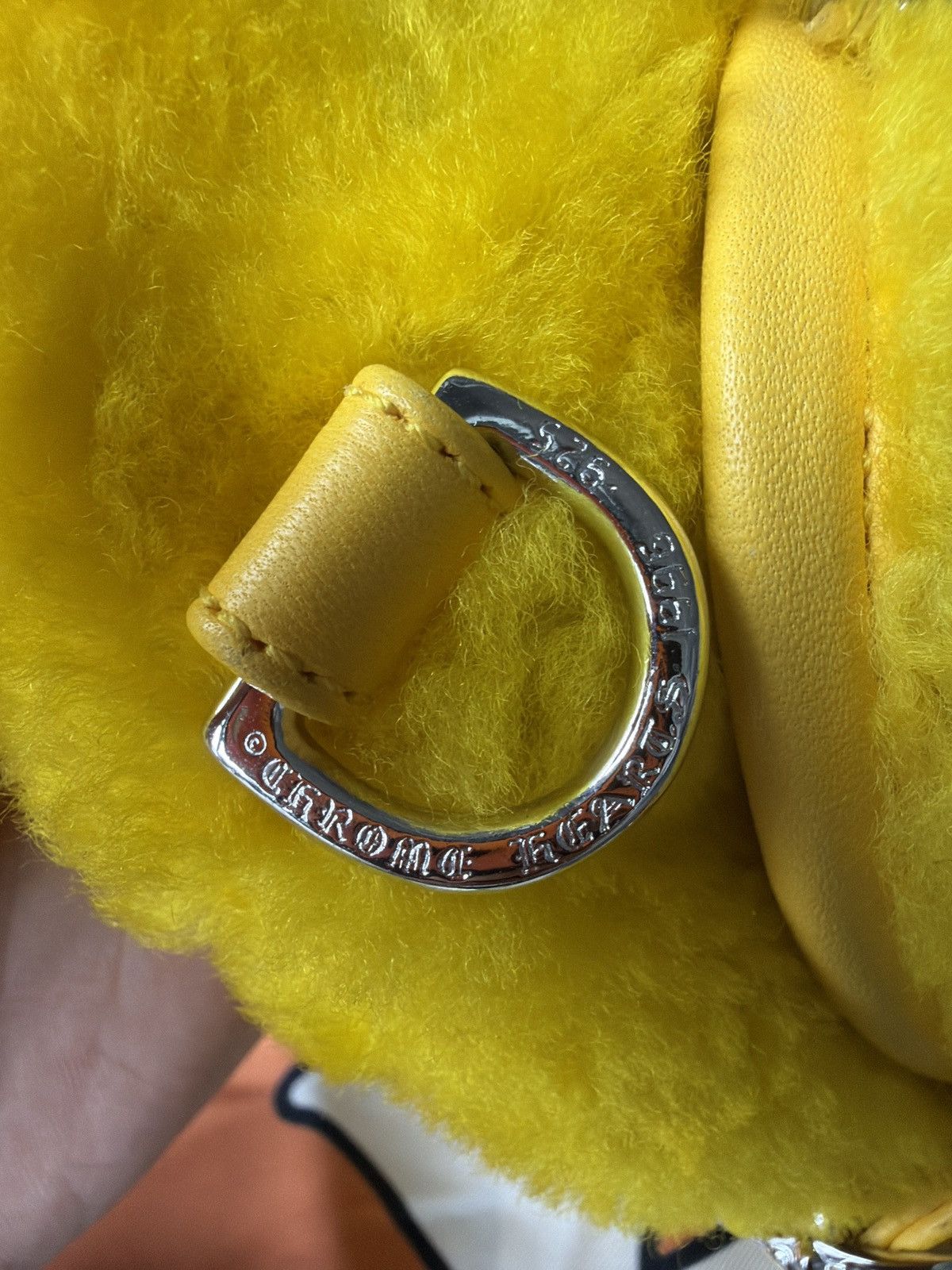 Chrome Hearts Chrome Hearts Yellow Shearling SNAT Bag Size ONE SIZE - 5 Thumbnail