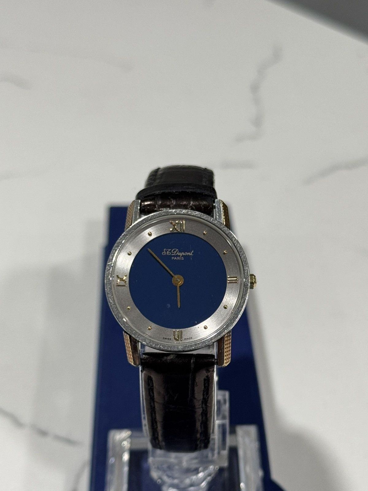 S.T. Dupont ST Dupont Unisex Watch Blue Gold plated Size ONE SIZE - 6 Thumbnail