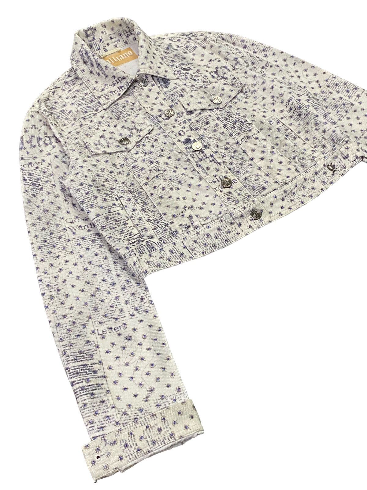 John Galliano Galliano Gazette Newspaper Corduroy Jacket Size M / US 6-8 / IT 42-44 - 19 Thumbnail
