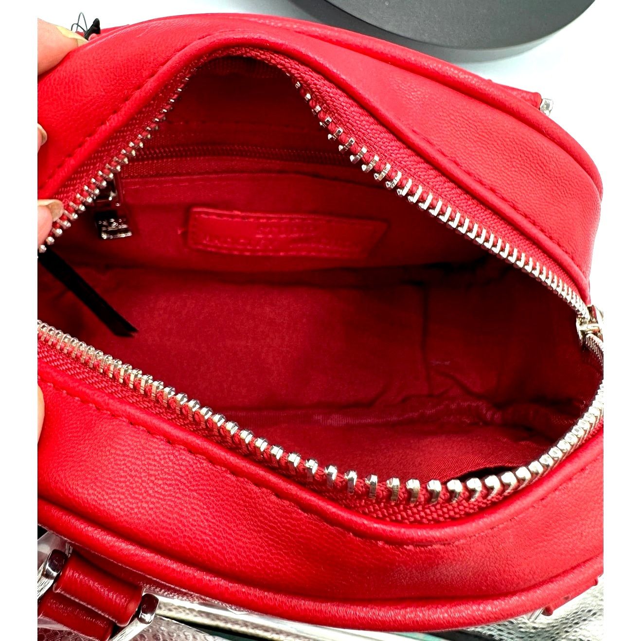 Badgley Mischka Badgley Mischka Crossbody Dome with Studs - Red Size ONE SIZE - 11 Thumbnail
