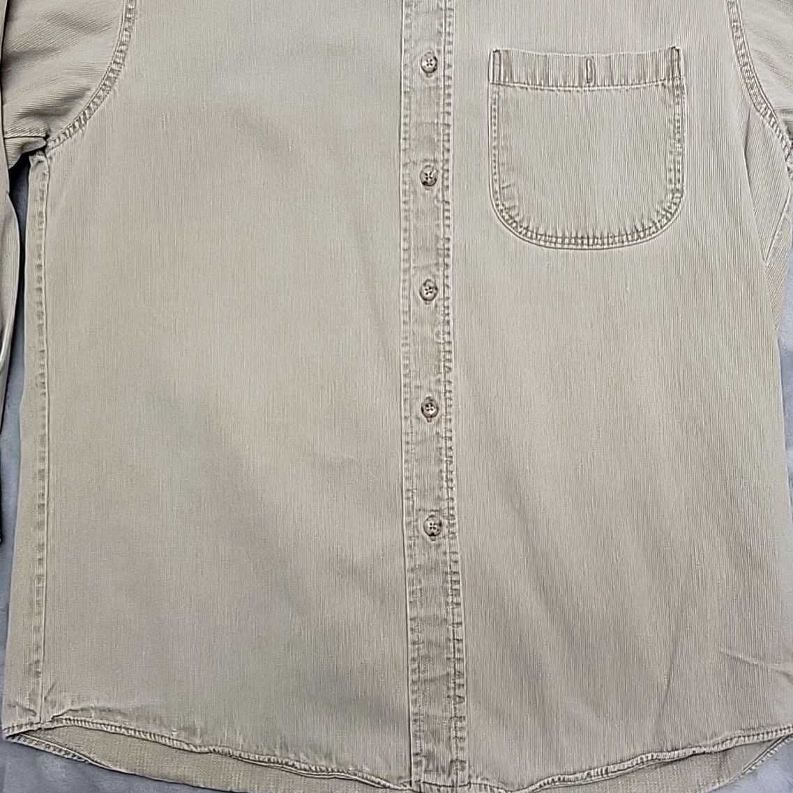 Etro VINTAGE ROCKE Gear Shirt Mens M Beige Corduroy Long Sleeve Retro 90s Classic USA Size US M / EU 48-50 / 2 - 2 Thumbnail
