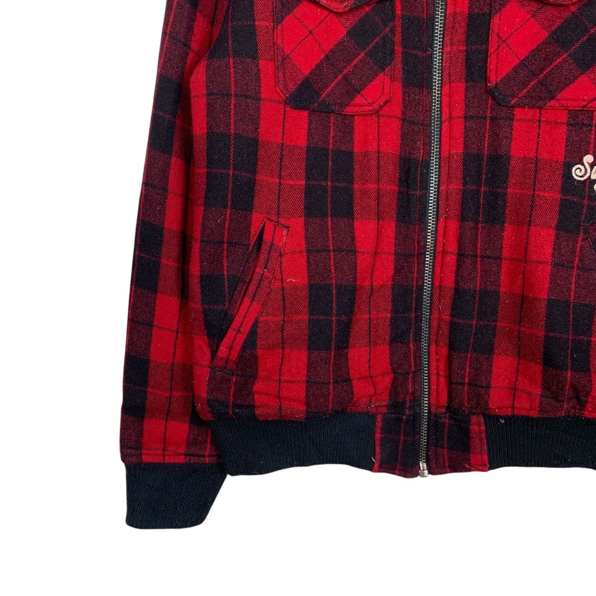 Japanese Brand ETBX Rude Boy Victim Big Logo Red Tartan Jacket #1852-C80 Size US S / EU 44-46 / 1 - 5 Thumbnail