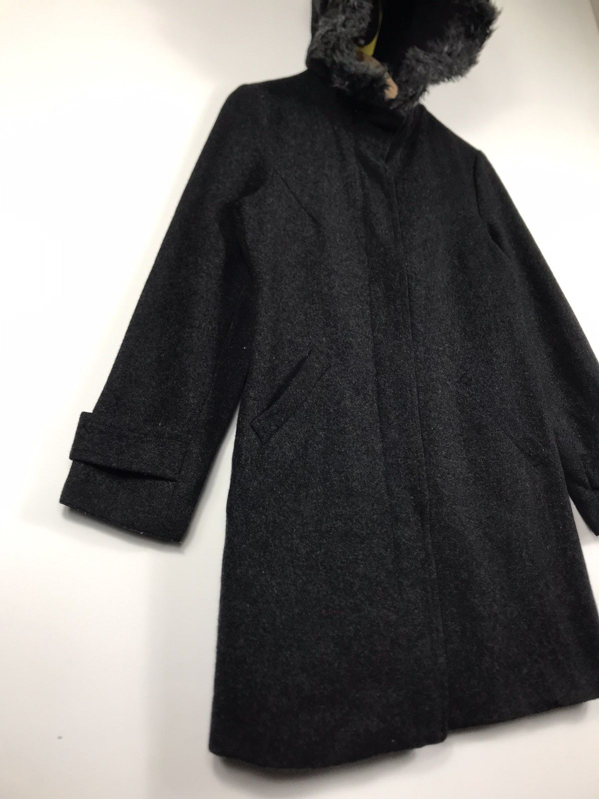 Designer × Japanese Brand × Vintage ⚡️Vintage A.O Wool Hooded Button Long Jacket Size XS / US 0-2 / IT 36-38 - 2 Thumbnail