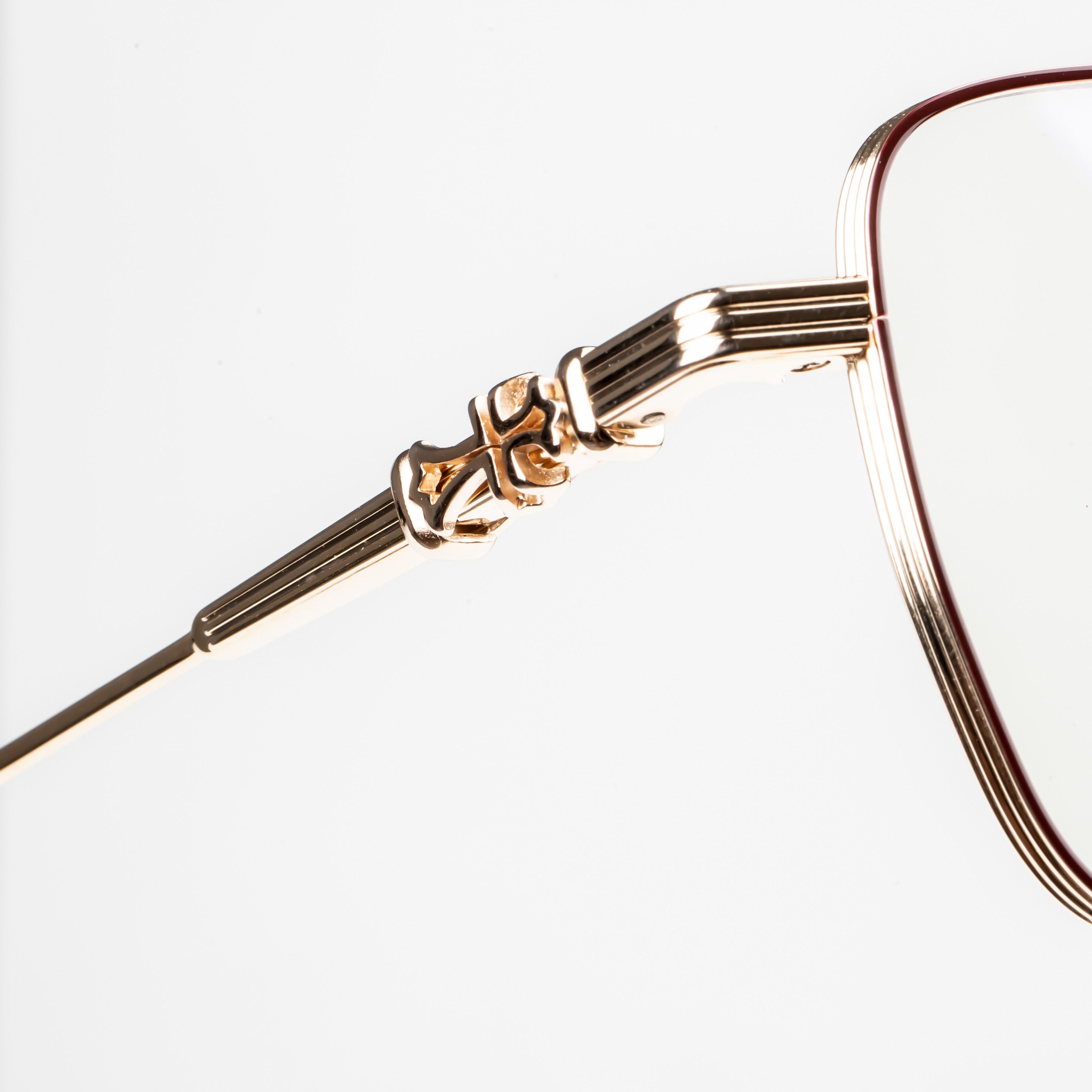 Chrome Hearts CHROME HEARTS MAGNUM II BORDELLO GOLD PLATED GLASSES Size ONE SIZE - 2 Thumbnail