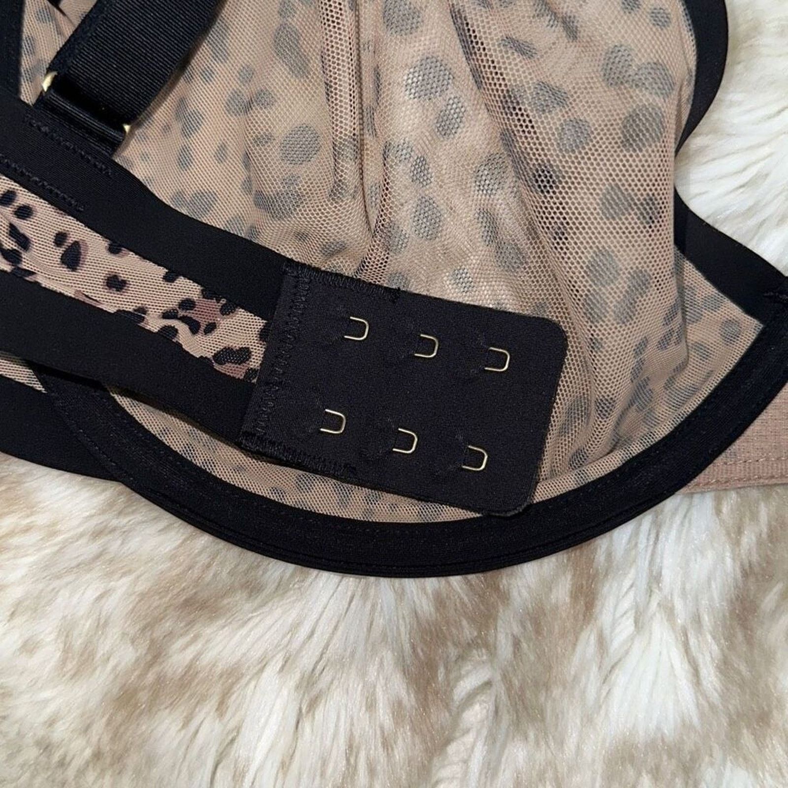 Other CUUP Underwire Mesh Bra in Cheetah Print | Sz 32G Size ONE SIZE - 5 Thumbnail
