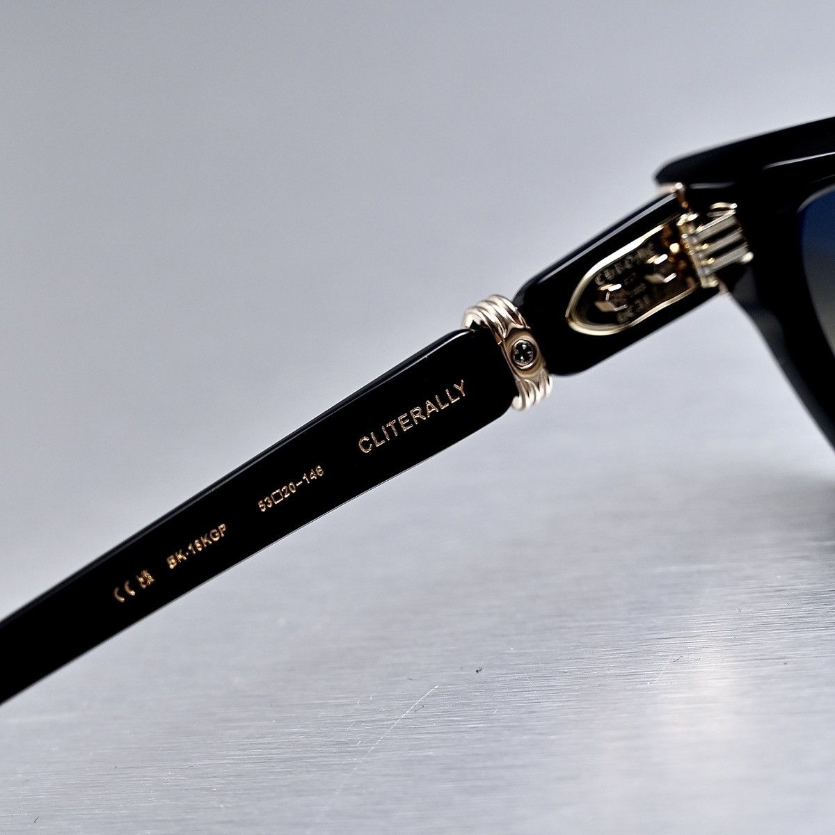 希少★送料込♪【CHROME HEARTS】Cliterally Slated サングラス Chrome Hearts Cliterally in Black | Lyst