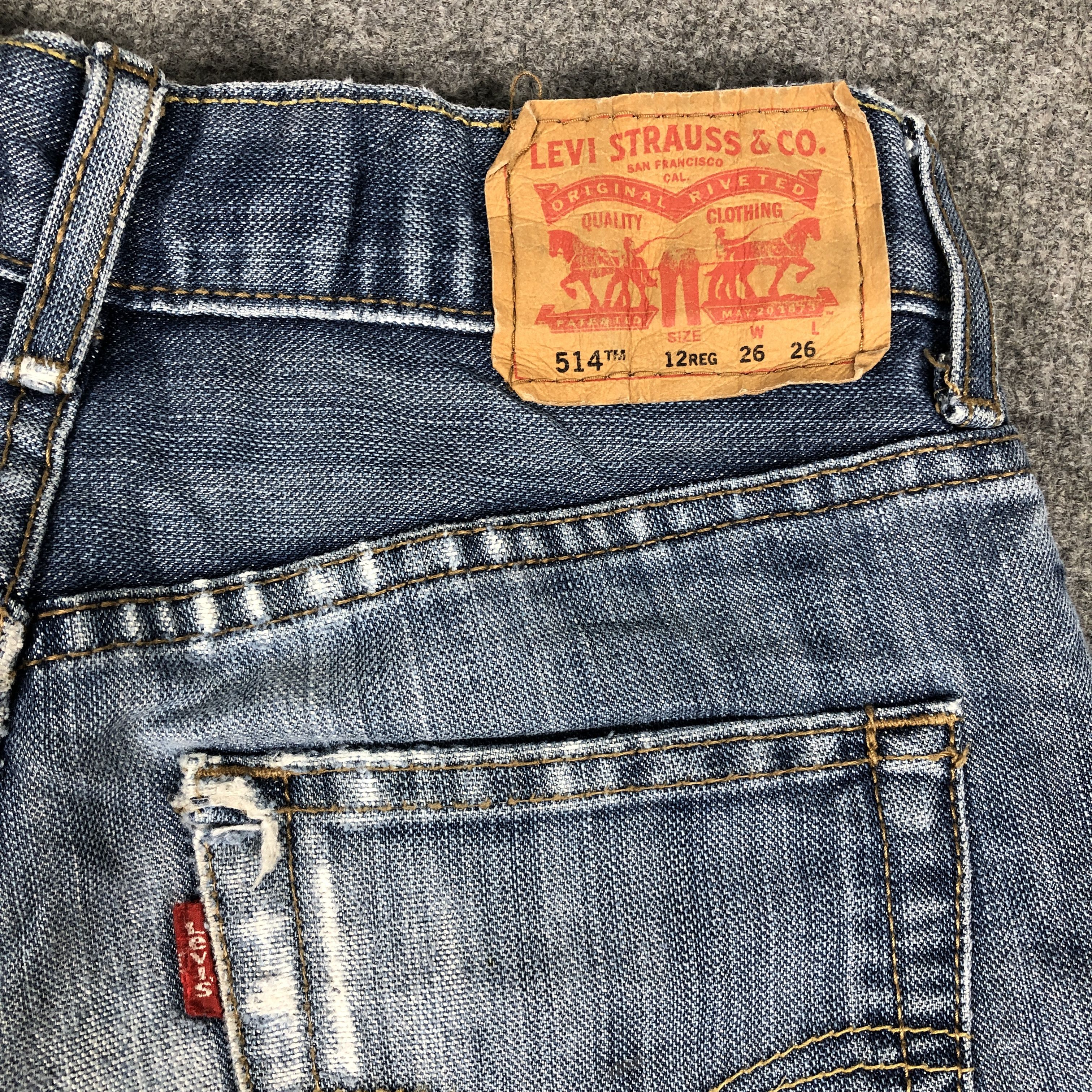 Levi's × Vintage Womens Vintage Levis 514 Jeans Slim Straight L1089W Size 26" / US 2 / IT 38 - 9 Thumbnail