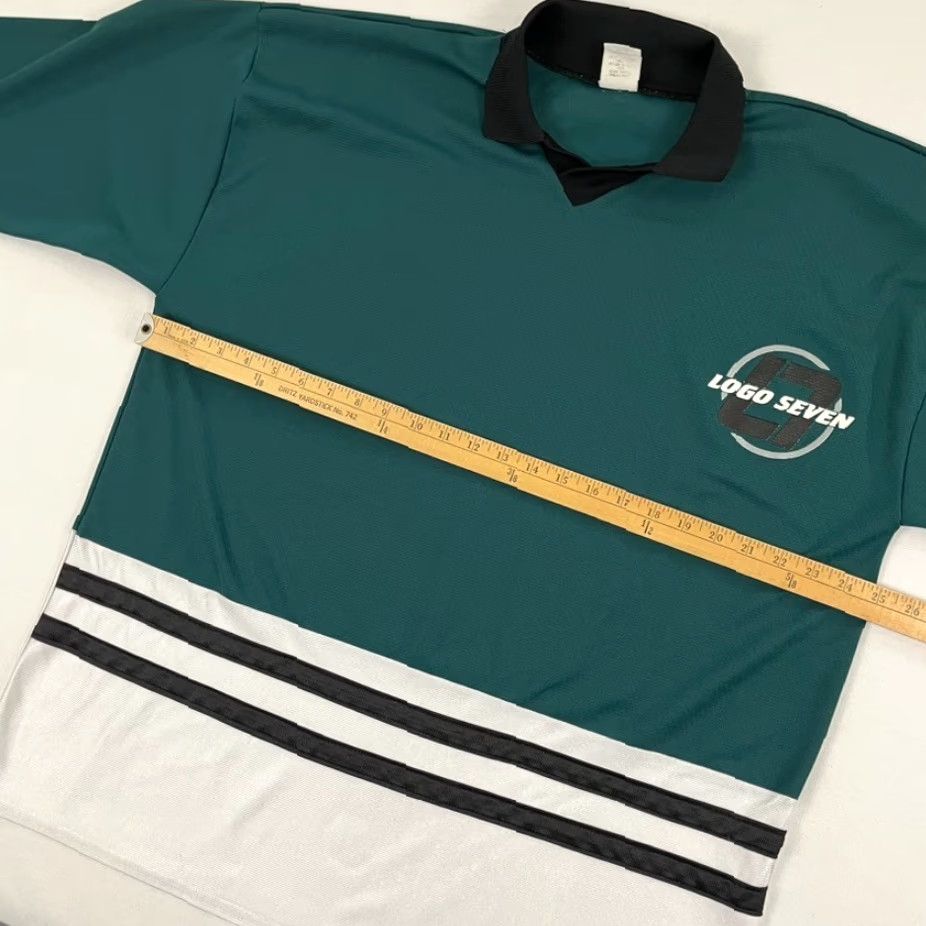 Logo Athletic VINTAGE Logo Athletic Jersey Mens XL Green White Hockey Retro Sports 90s Made in USA Size US XL / EU 56 / 4 - 4 Thumbnail