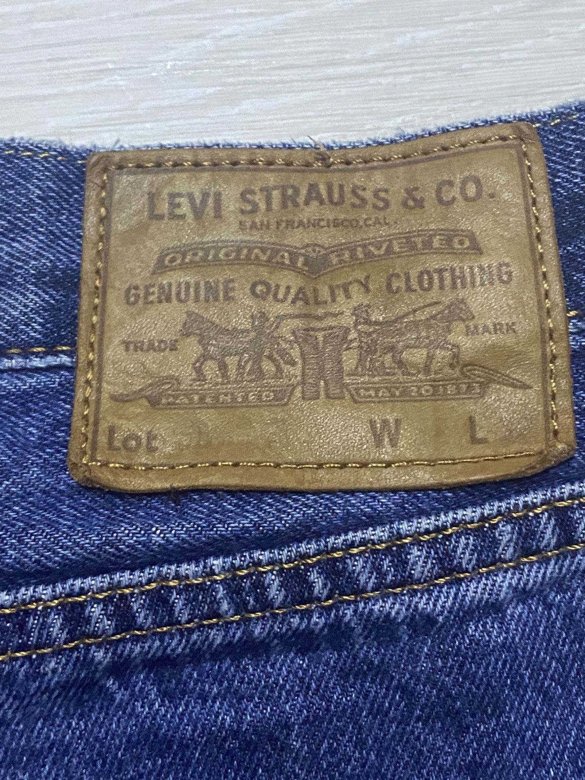 Levi's Vintage Levis Big E Blue Wash Distressed Loose Jeans Size US 32 / EU 48 - 10 Thumbnail