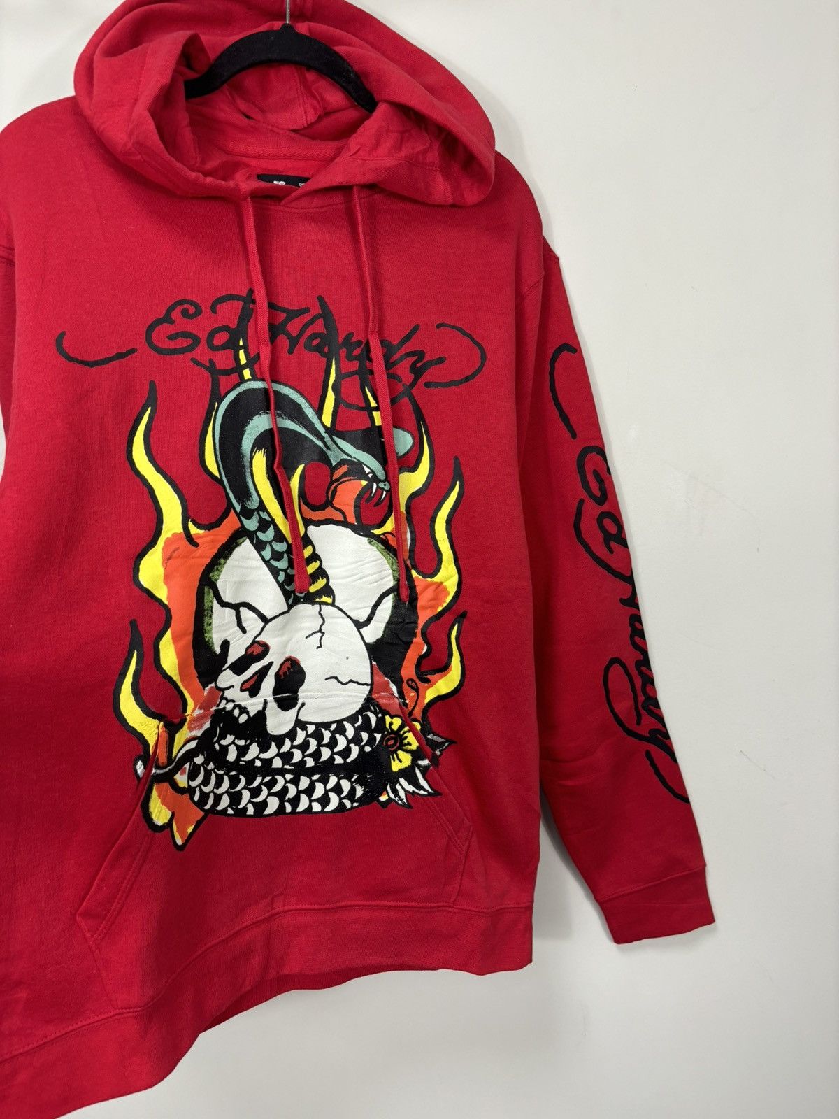 Christian Audigier Ed Hardy Christian Audigier Skull Fire Logo Y2K Hype Hoodie Size US M / EU 48-50 / 2 - 4 Thumbnail