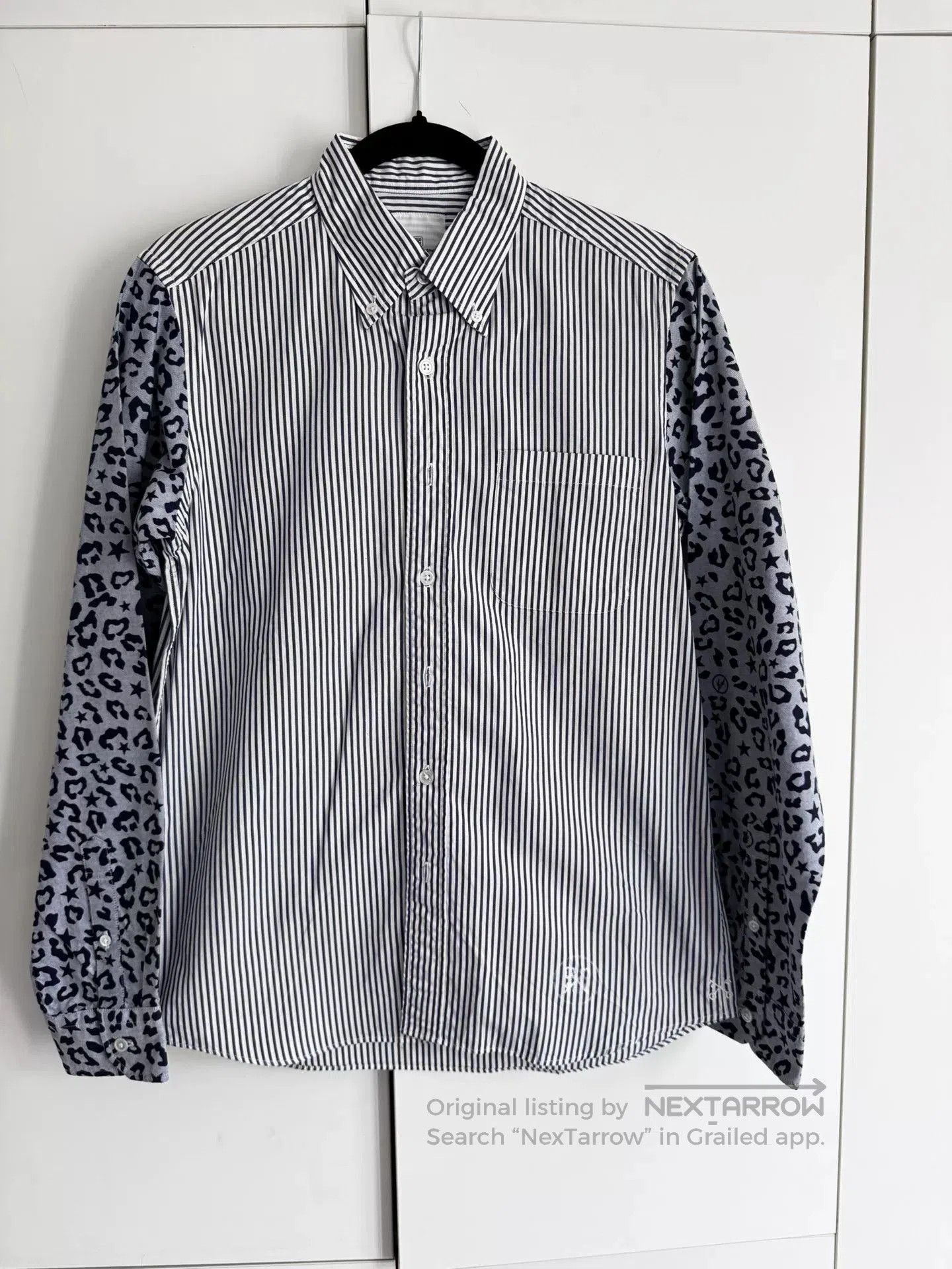 uniform experiment Striped Leopard Shirt.