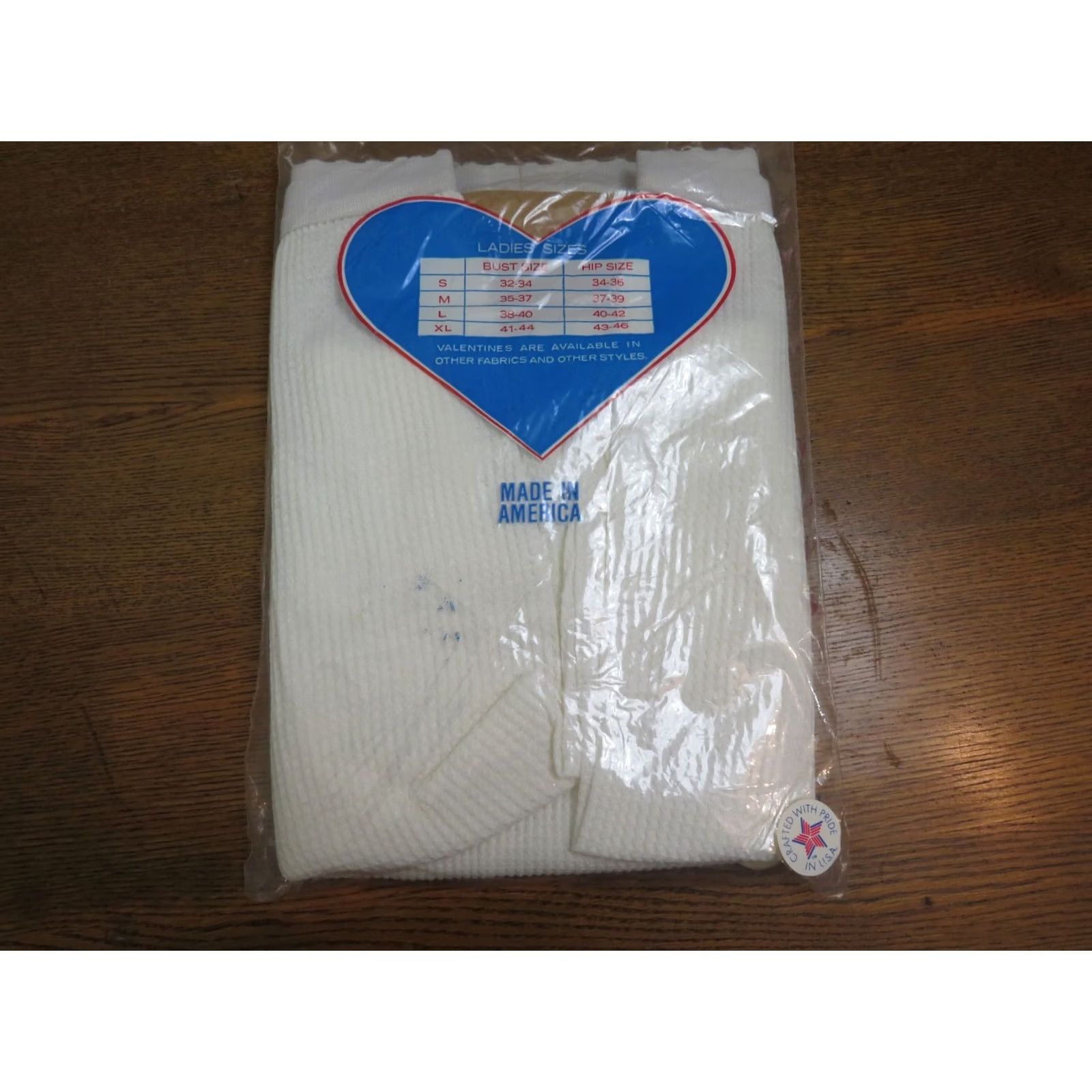 Vintage VINTAGE Caldor Ladies Long Underwear Thermal Underwear White L 1970s Hearts Cotton Polyester NOS Mens Womens Girls Boys Size ONE SIZE - 5 Thumbnail