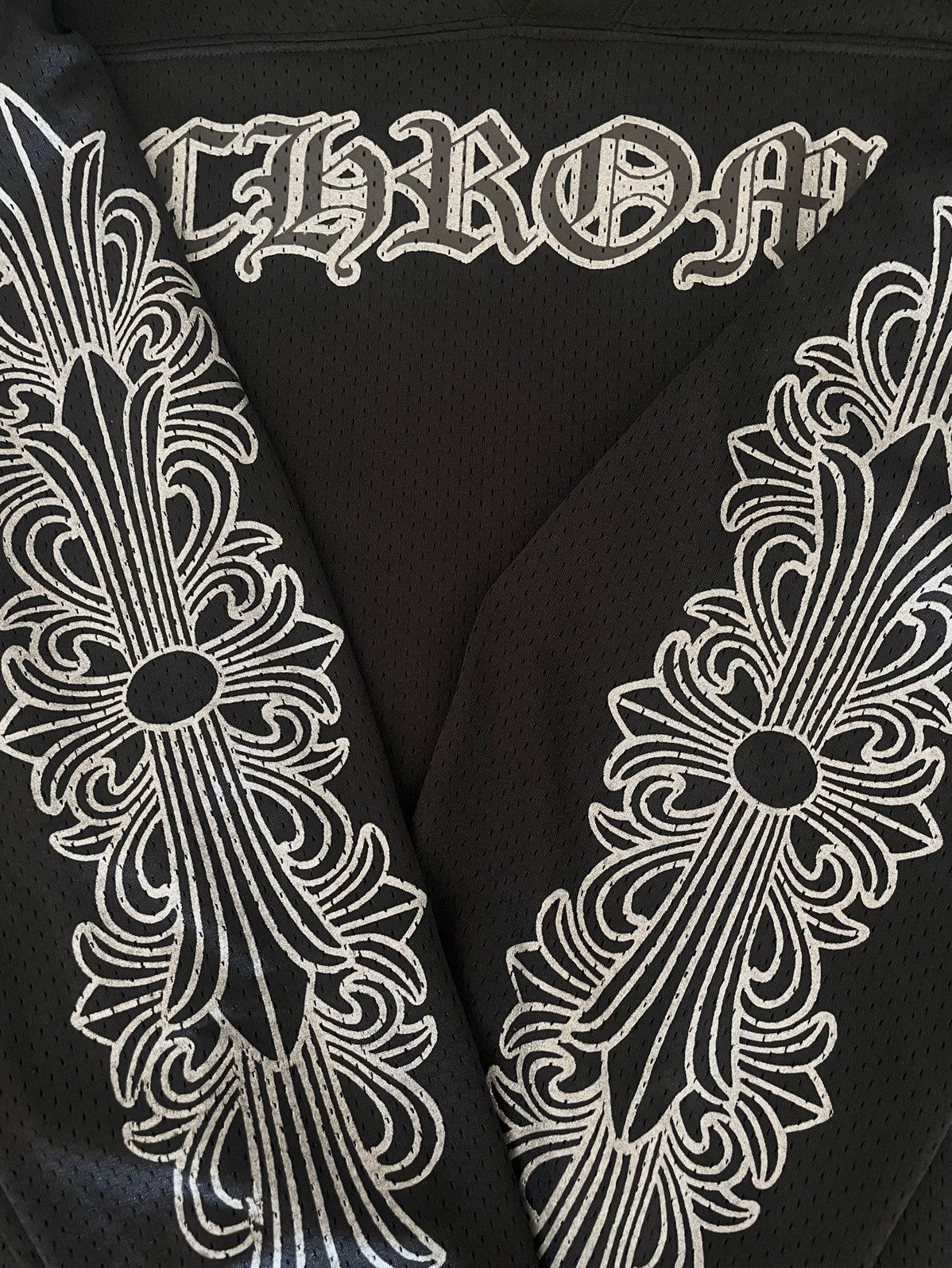 Chrome Hearts Chrome Hearts Black Mesh L/S Jersey Size US XL / EU 56 / 4 - 3 Thumbnail
