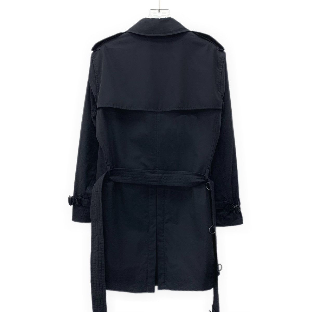 Burberry Burberry Bbr Blue Cotton Double Breasted Trench Coat Size US S / EU 44-46 / 1 - 2 Thumbnail
